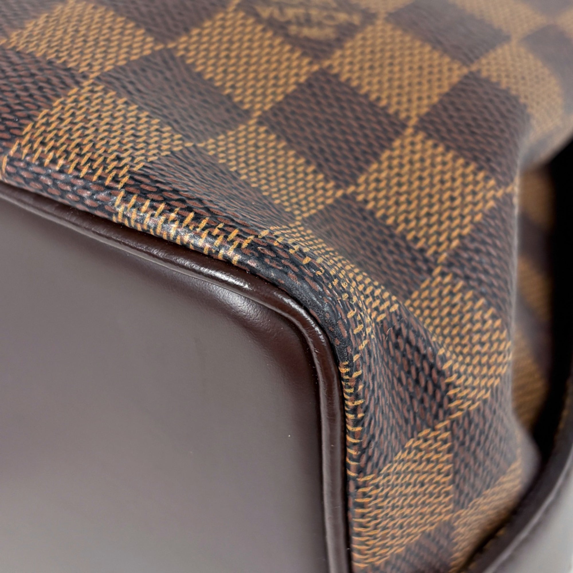 Louis Vuitton Brown Damier Canvas Shoulder Bag Tote Bag (Pre-Owned)