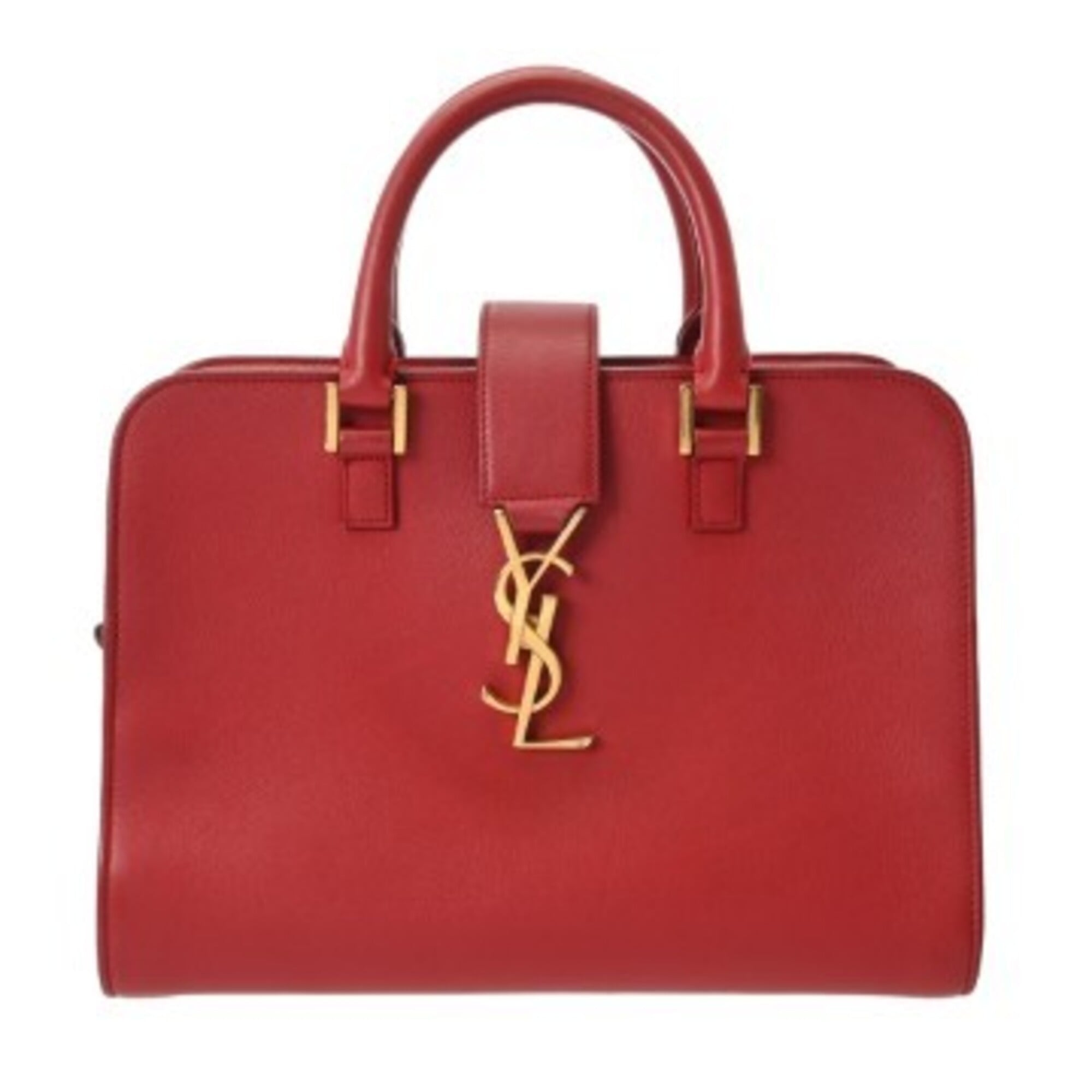 Saint Laurent Red Color Leather Handbag (Pre-Owned)