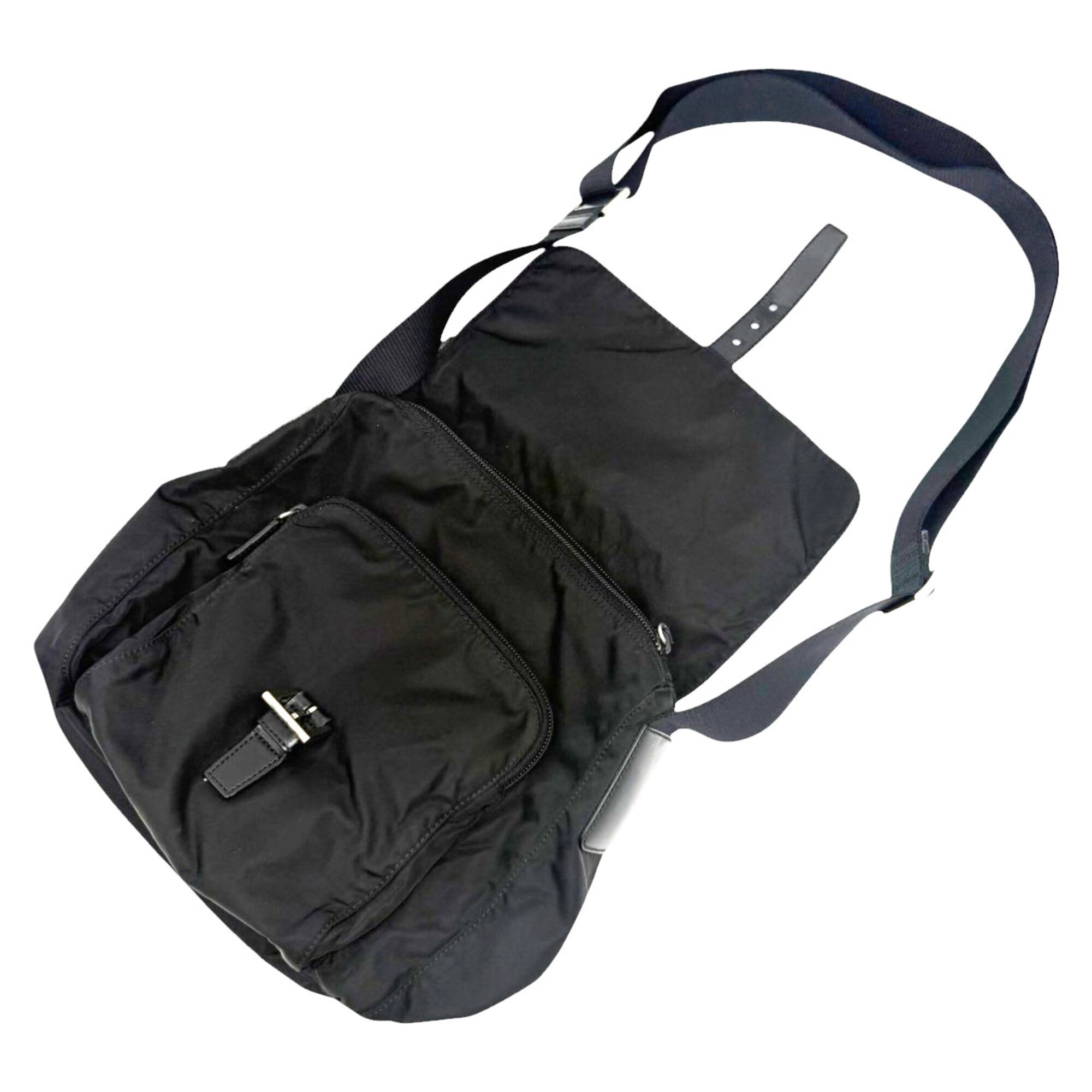 Prada Black Nylon Shoulder Bag (Pre-Owned)