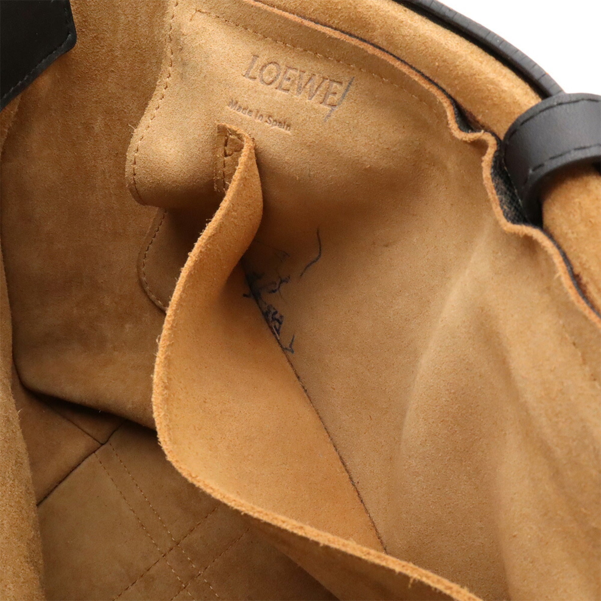 Loewe Black Canvas Shoulder Bag (Pre-Owned)