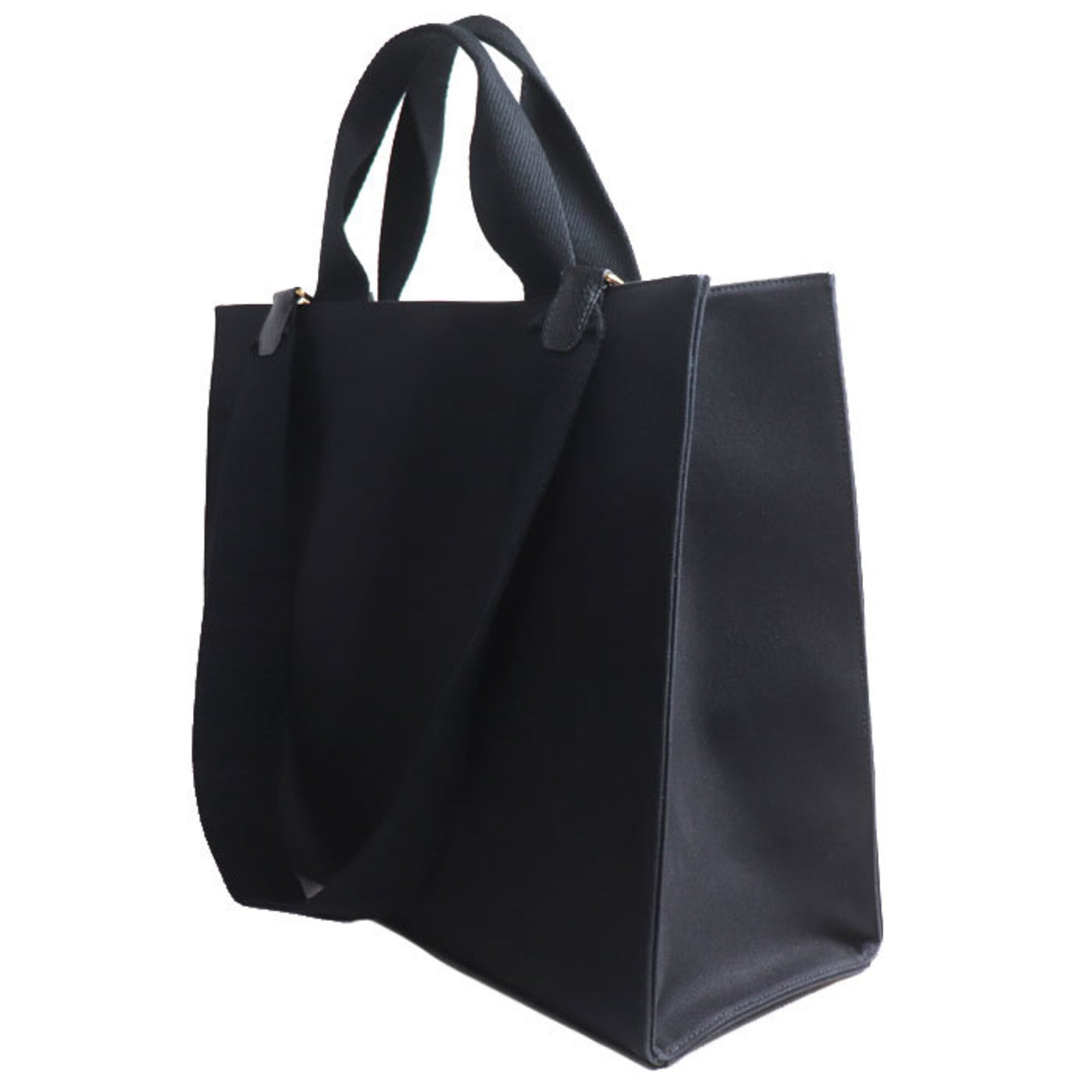 Versace Black Gold Canvas Shoulder Bag (Pre-Owned)
