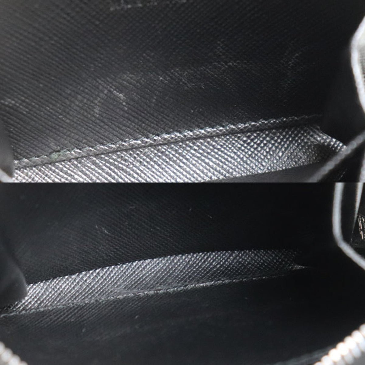 Prada Black Leather Coin Purse/Coin Case (Pre-Owned)