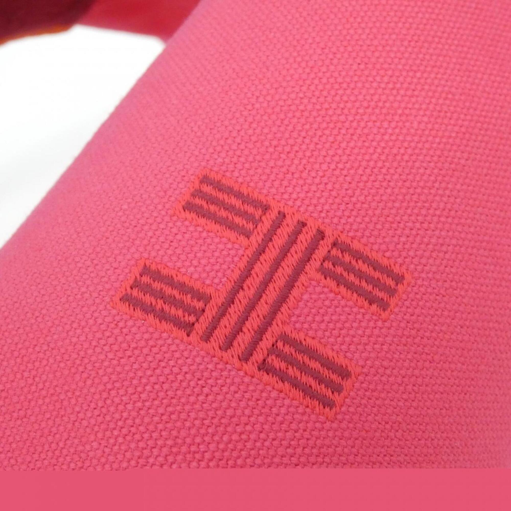 Hermes Pink Canvas Handbag Pouch (Pre-Owned)