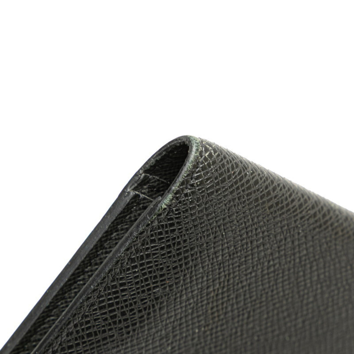 Louis Vuitton Taiga Black Noir Taiga Leather Coin Purse/Coin Case (Pre-Owned)