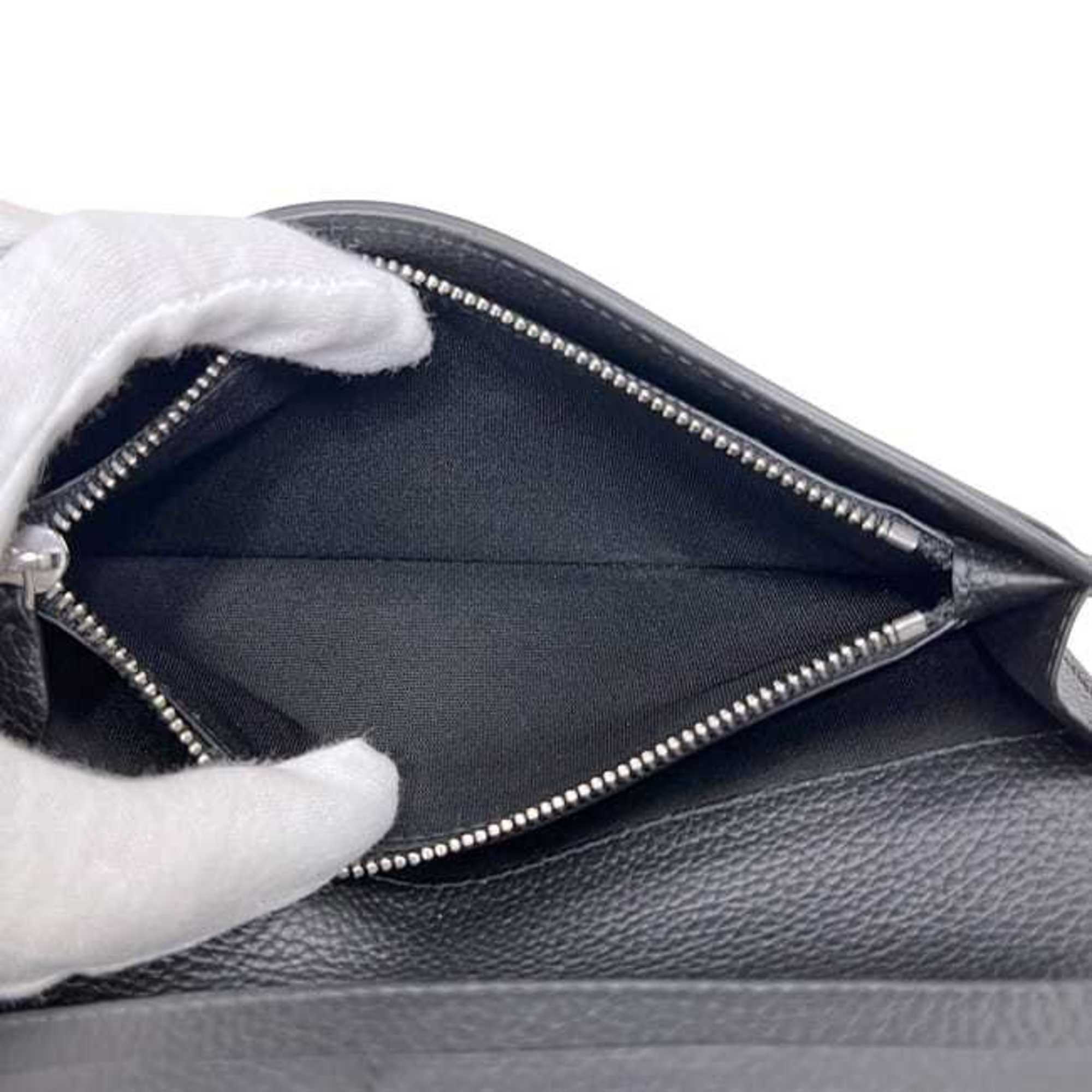 Dunhill Black Leather Long Wallet (Bi-Fold) (Pre-Owned)