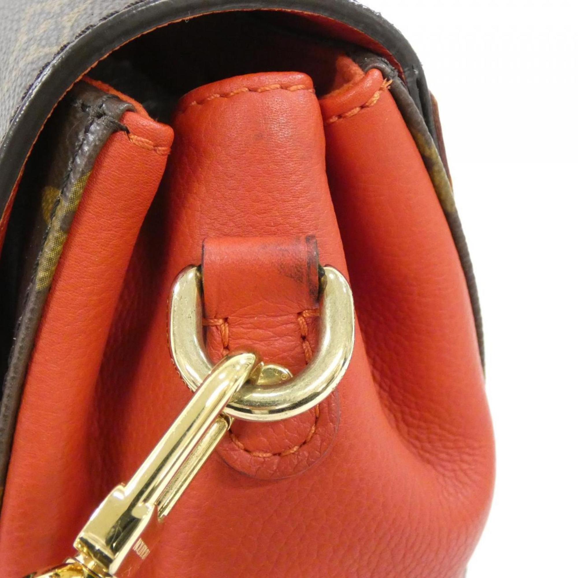 Louis Vuitton Marron Coated Canvas Handbag (Pre-Owned)