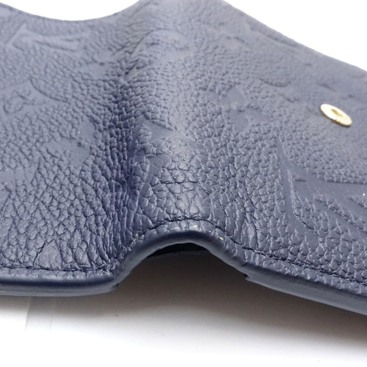 Louis Vuitton Monogram Empreinte Navy Monogram Empreinte Wallet (Tri-Fold) (Pre-Owned)
