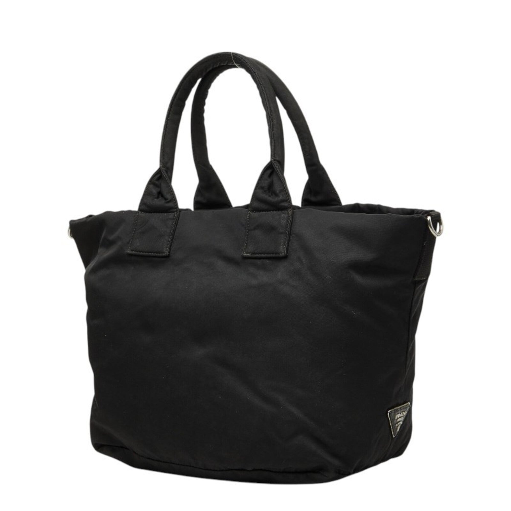 Prada Black Khaki Nylon Handbag Shoulder Bag (Pre-Owned)