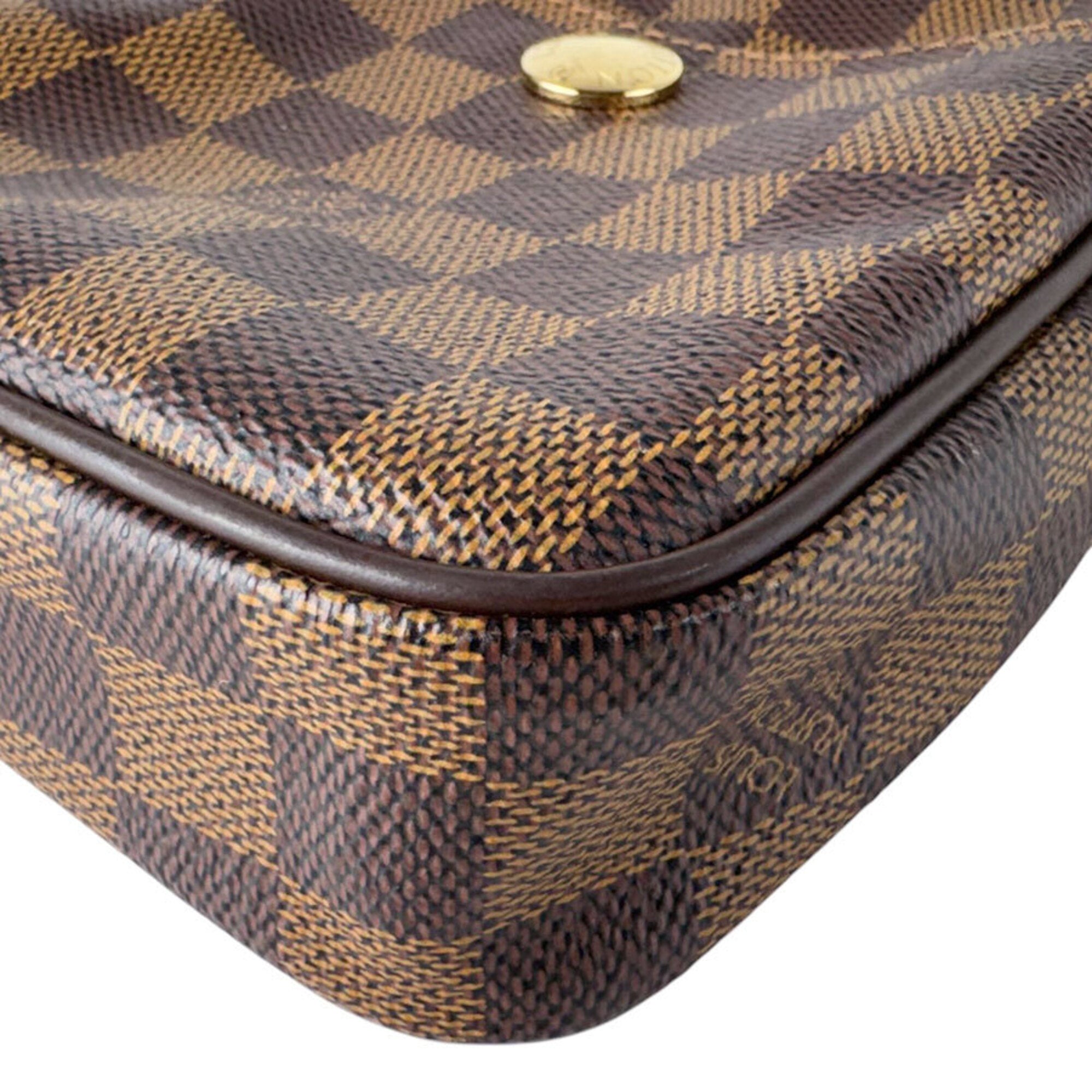 Louis Vuitton Damier Canvas Ebene Damier Canvas Shoulder Bag (Pre-Owned)