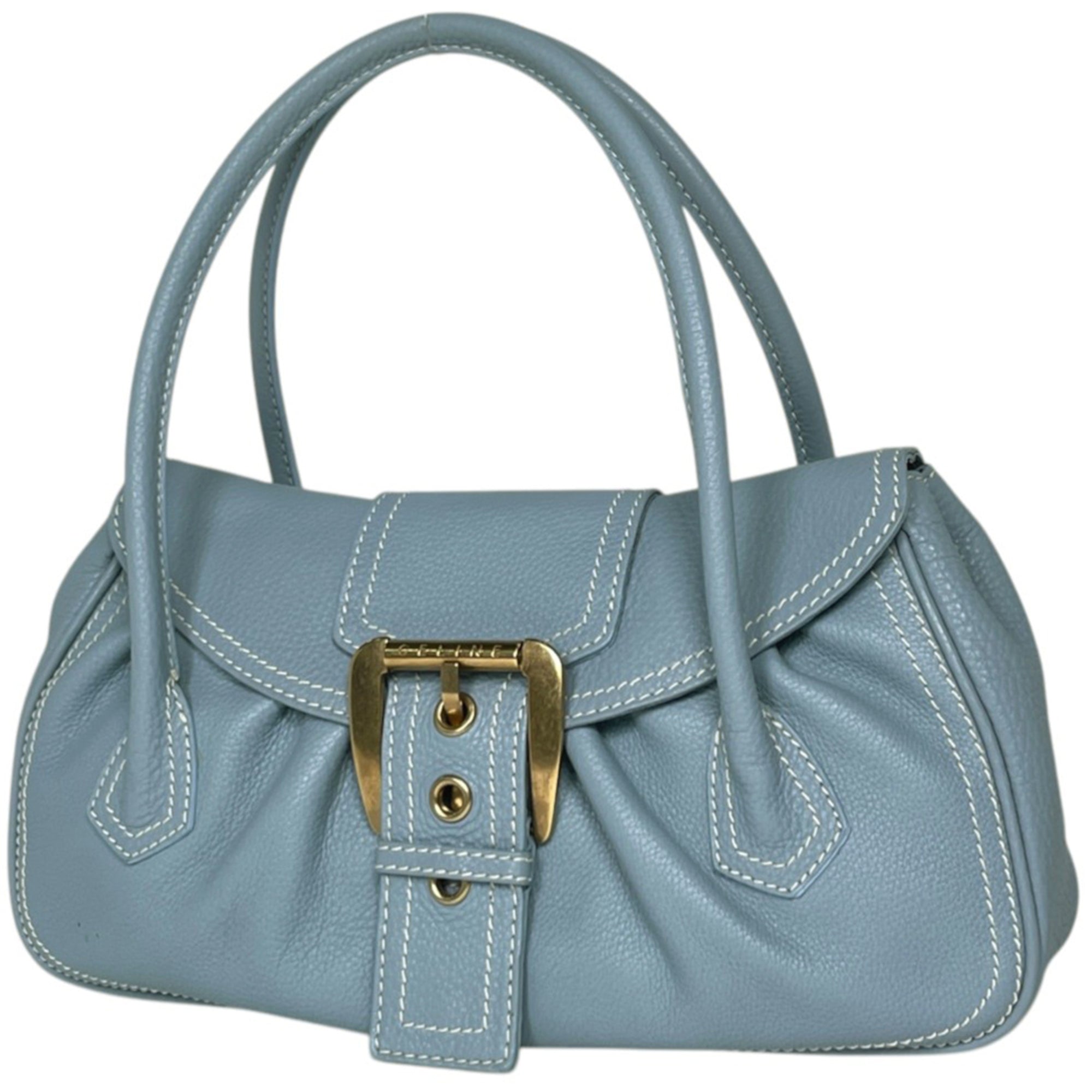 Celine Light Blue Leather Handbag (Pre-Owned)