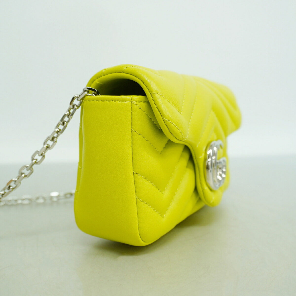 Gucci Green Leather Shoulder Bag (Pre-Owned)