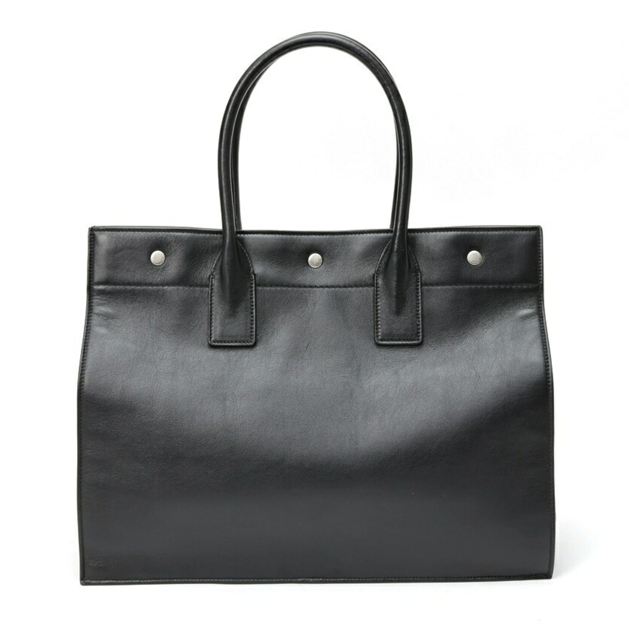 Saint Laurent Black Leather Tote Bag (Pre-Owned)