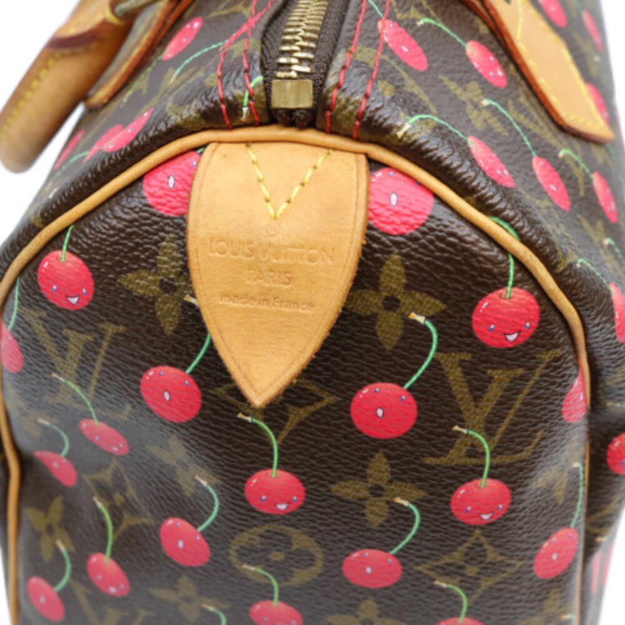 Louis Vuitton Brown Monogram Cherry Blossom Handbag (Pre-Owned)