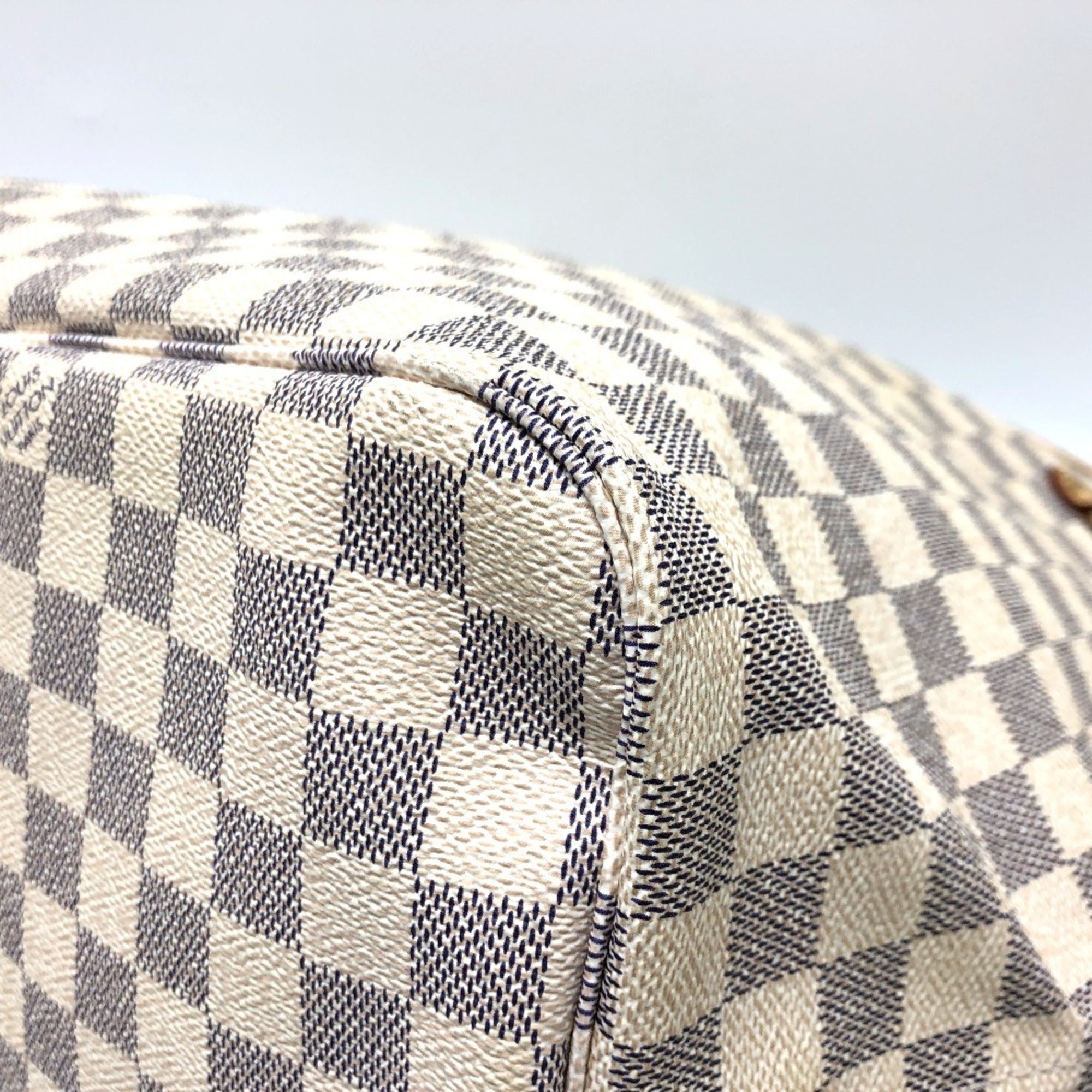 Louis Vuitton Azur White Damier Azur Shoulder Bag Tote Bag (Pre-Owned)