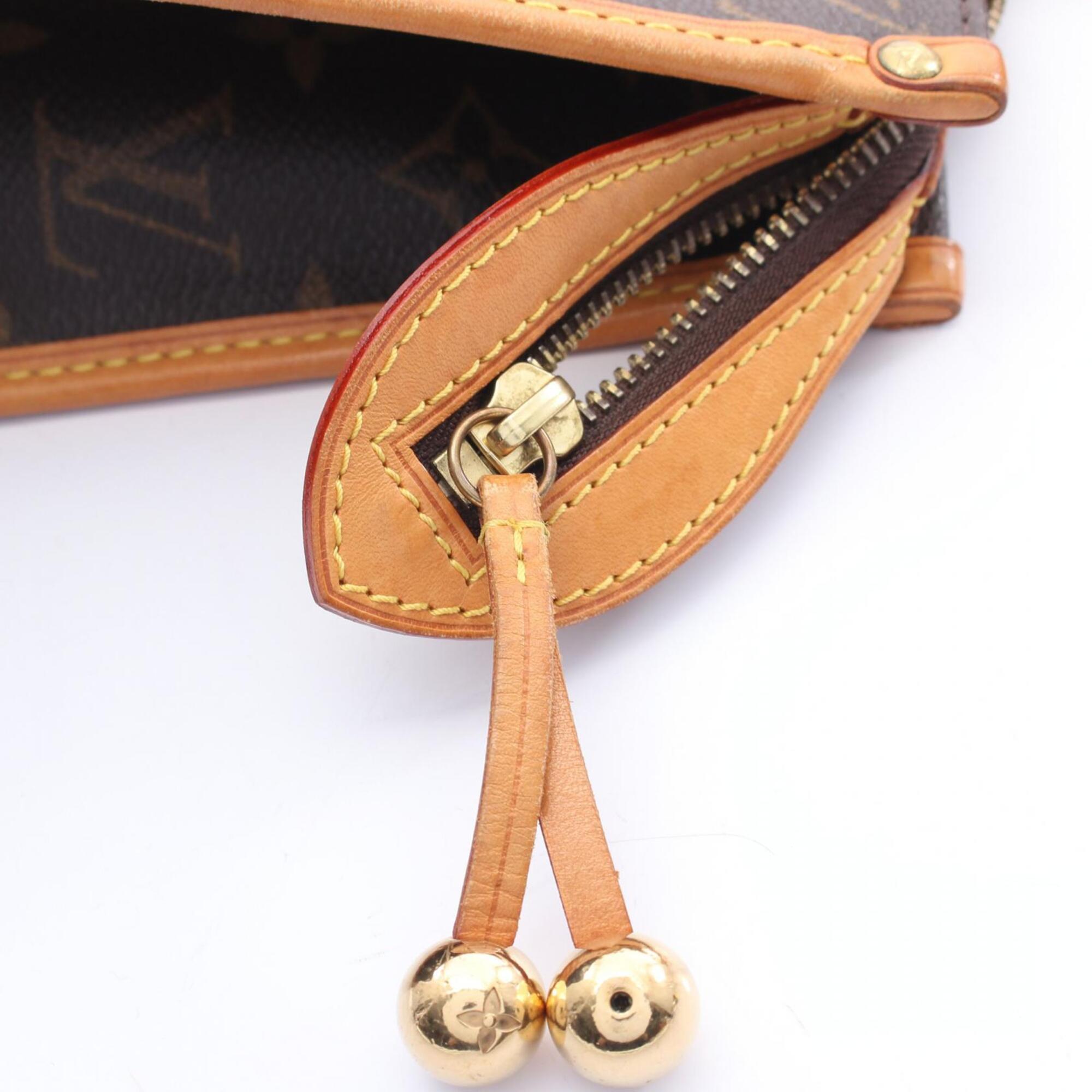 Louis Vuitton Brown Pvc Leather Handbag Tote Bag (Pre-Owned)