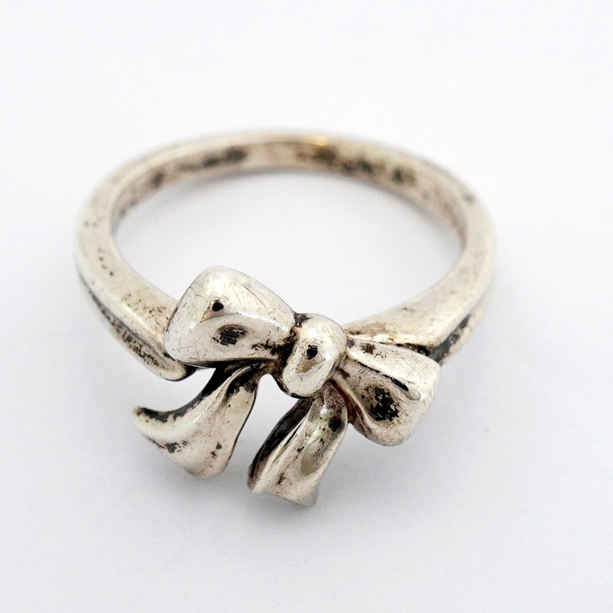 Tiffany Silver 925 Band Ring (Pre-Owned)