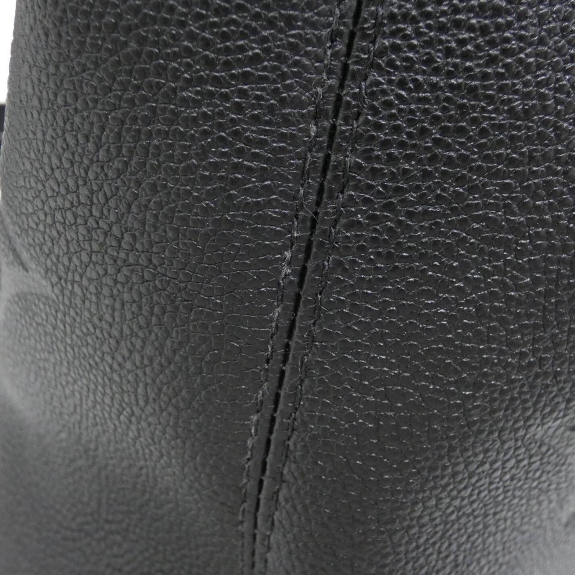 Louis Vuitton Black Leather Handbag (Pre-Owned)
