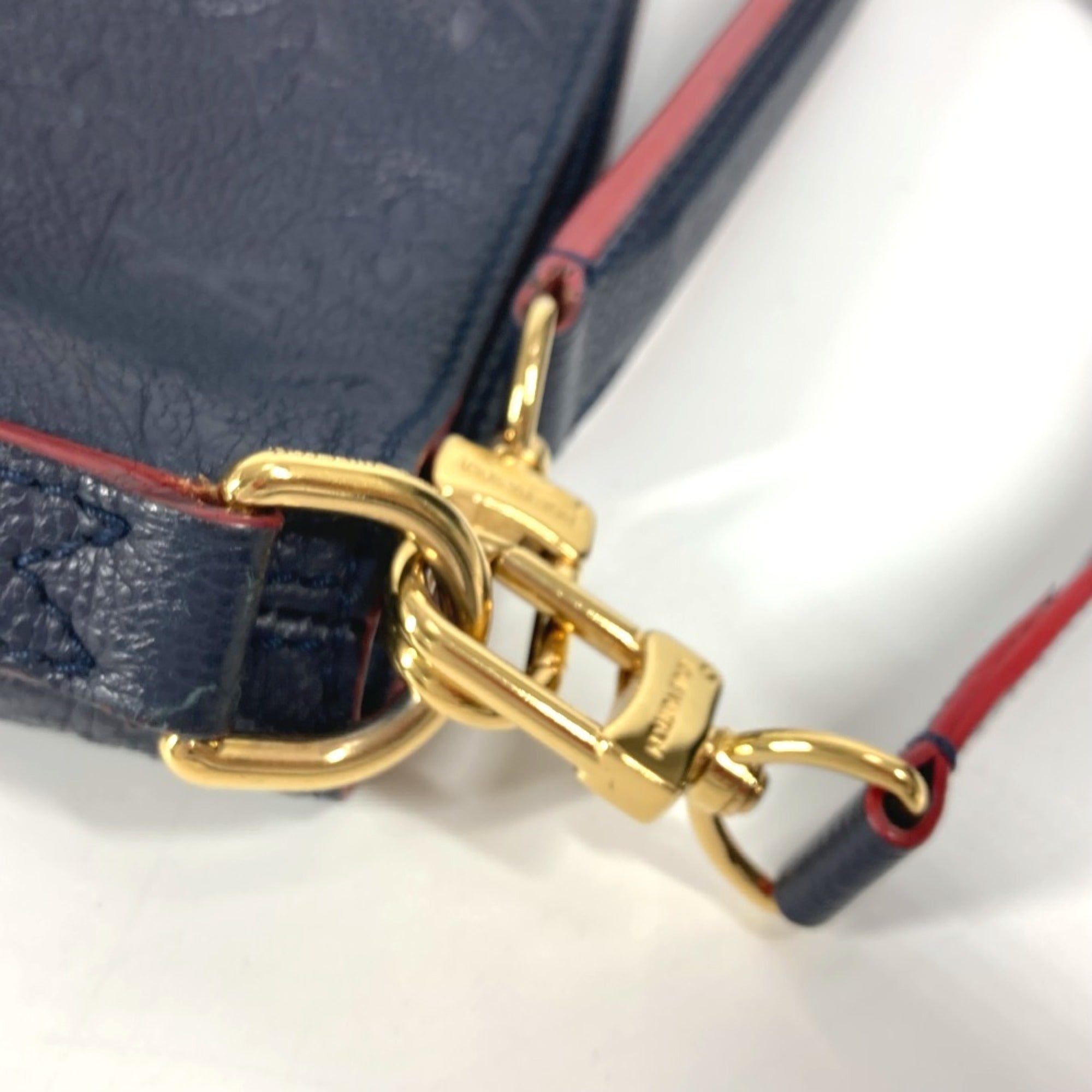 Louis Vuitton Marine Rouge Navy Monogram Empreinte Leather Shoulder Bag Tote Bag (Pre-Owned)