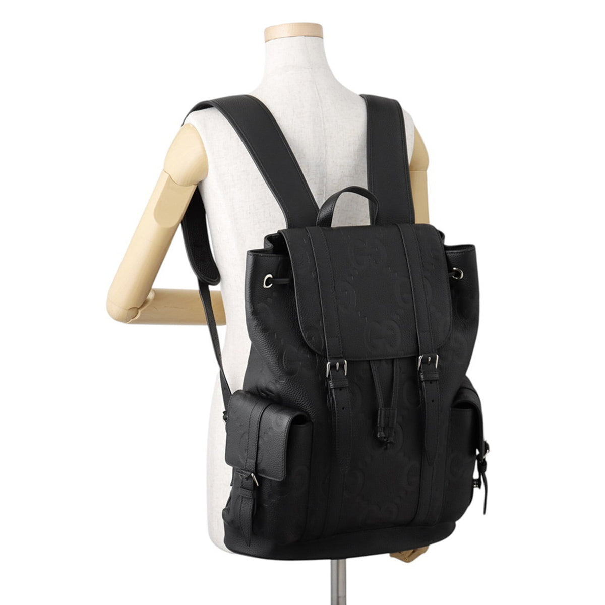 Gucci Black Leather Backpack (Pre-Owned)