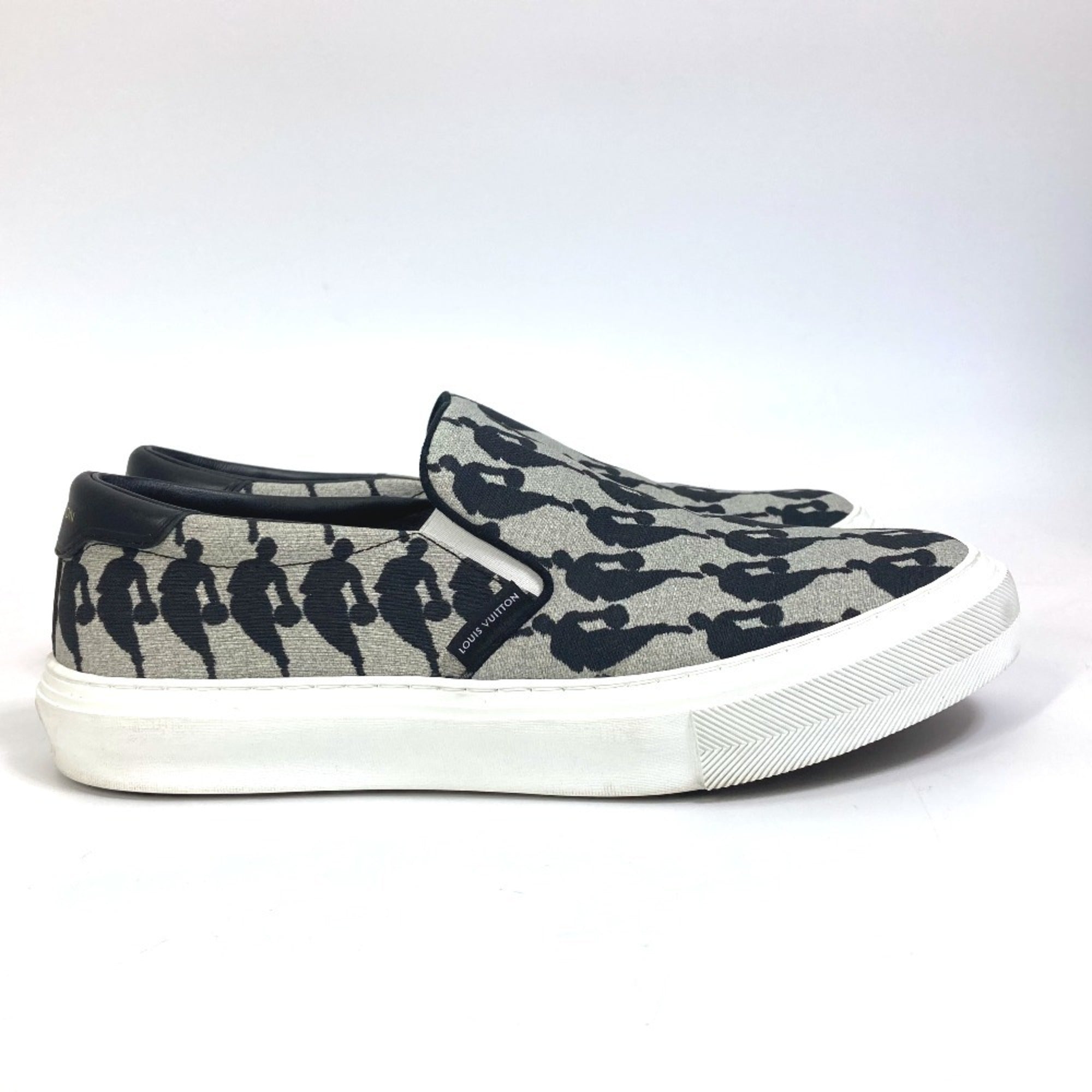 Louis Vuitton Black Gray Sneakers (Pre-Owned)