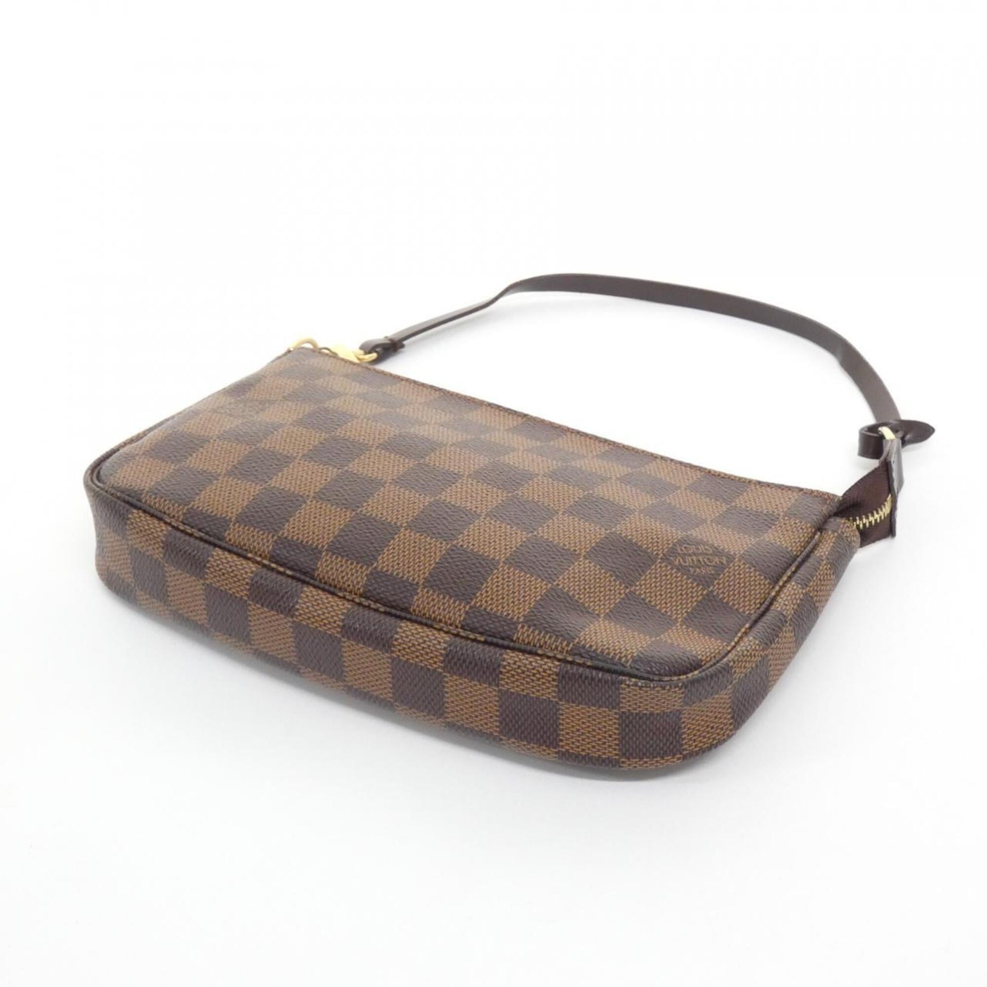 Louis Vuitton Ebene Coated Canvas Pochette Pouch (Pre-Owned)
