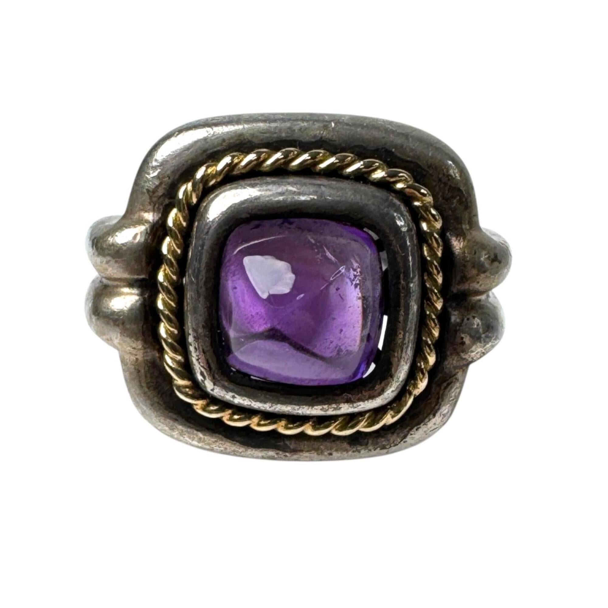 Tiffany Gold Silver Purple Gold (18K) Silver 925 Band Ring (Pre-Owned)