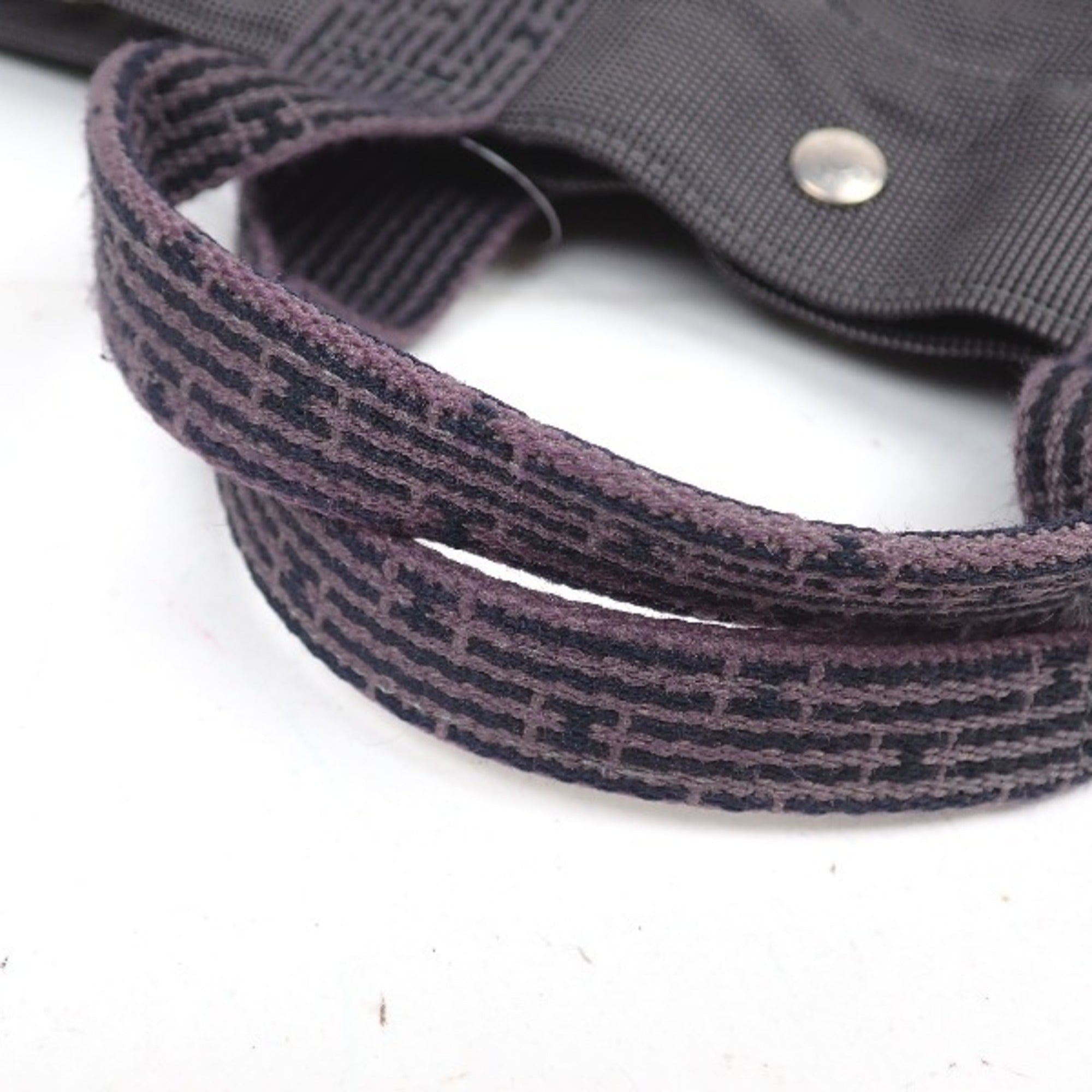 Hermes Her Line Gray Canvas Tote Bag (Pre-Owned)