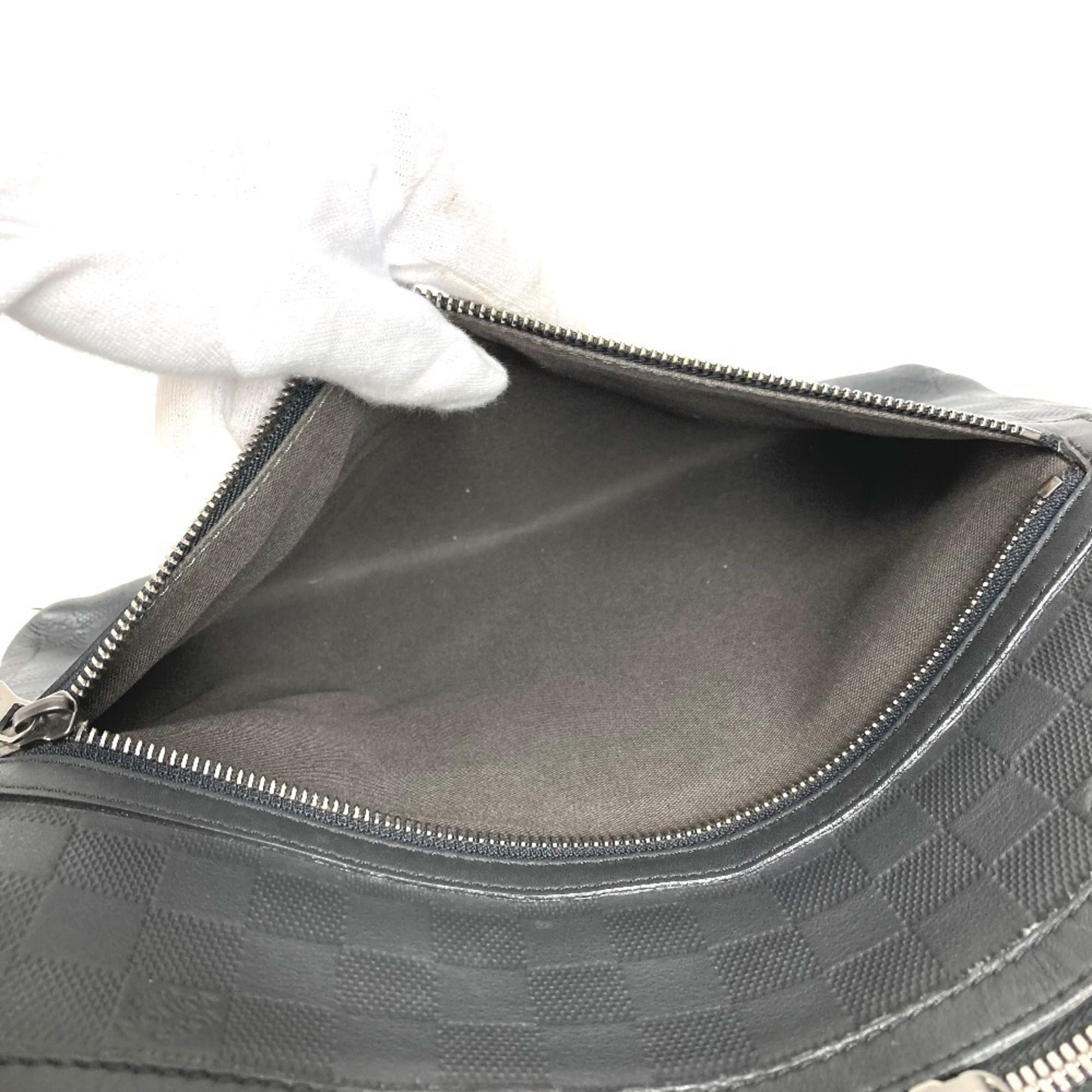 Louis Vuitton Black Galle Onyx Damier Infini Messenger Bag Shoulder Bag (Pre-Owned)