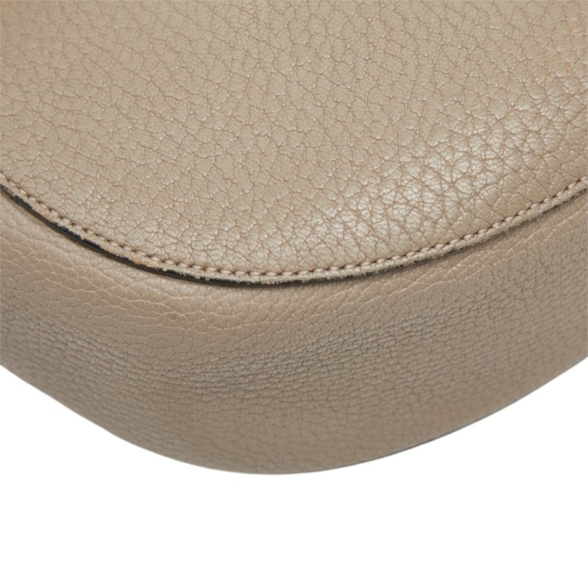 Chloé Drew Gray Leather Shoulder Bag (Pre-Owned)