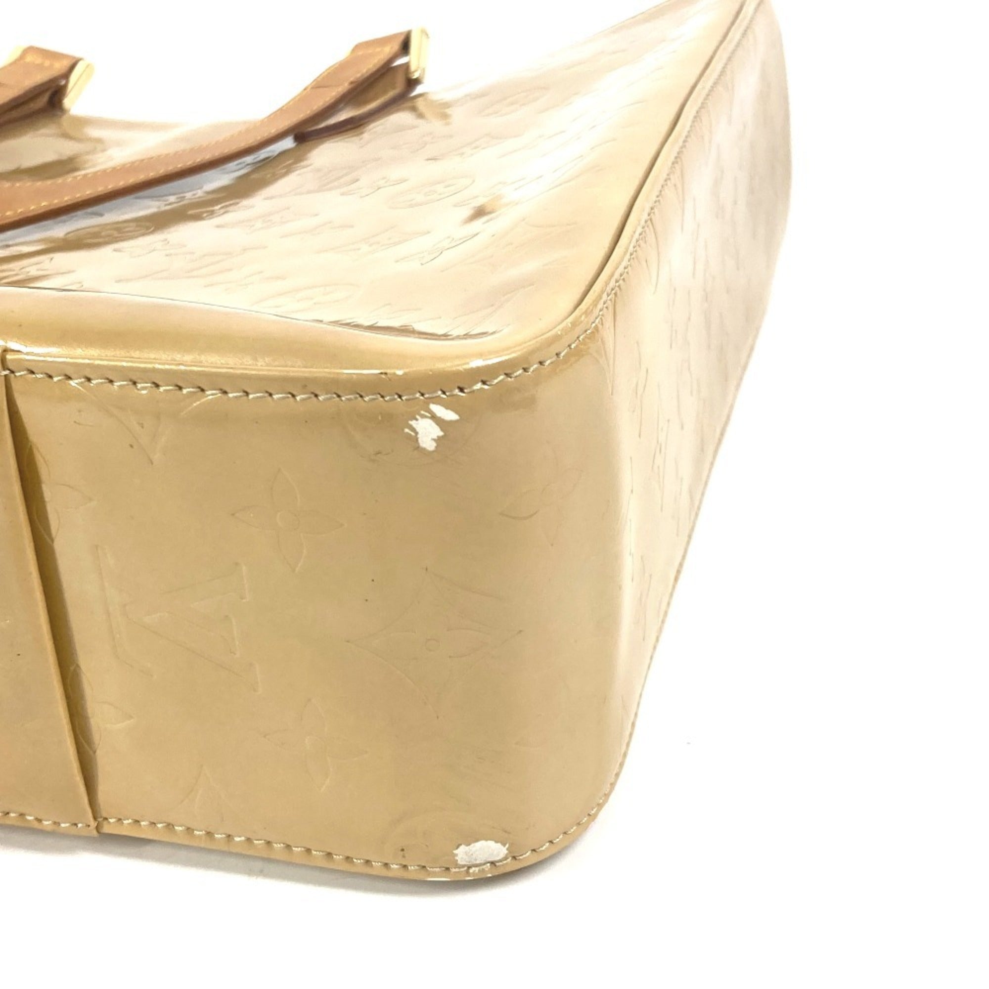 Louis Vuitton Beige Monogram Vernis Shoulder Bag Tote Bag (Pre-Owned)