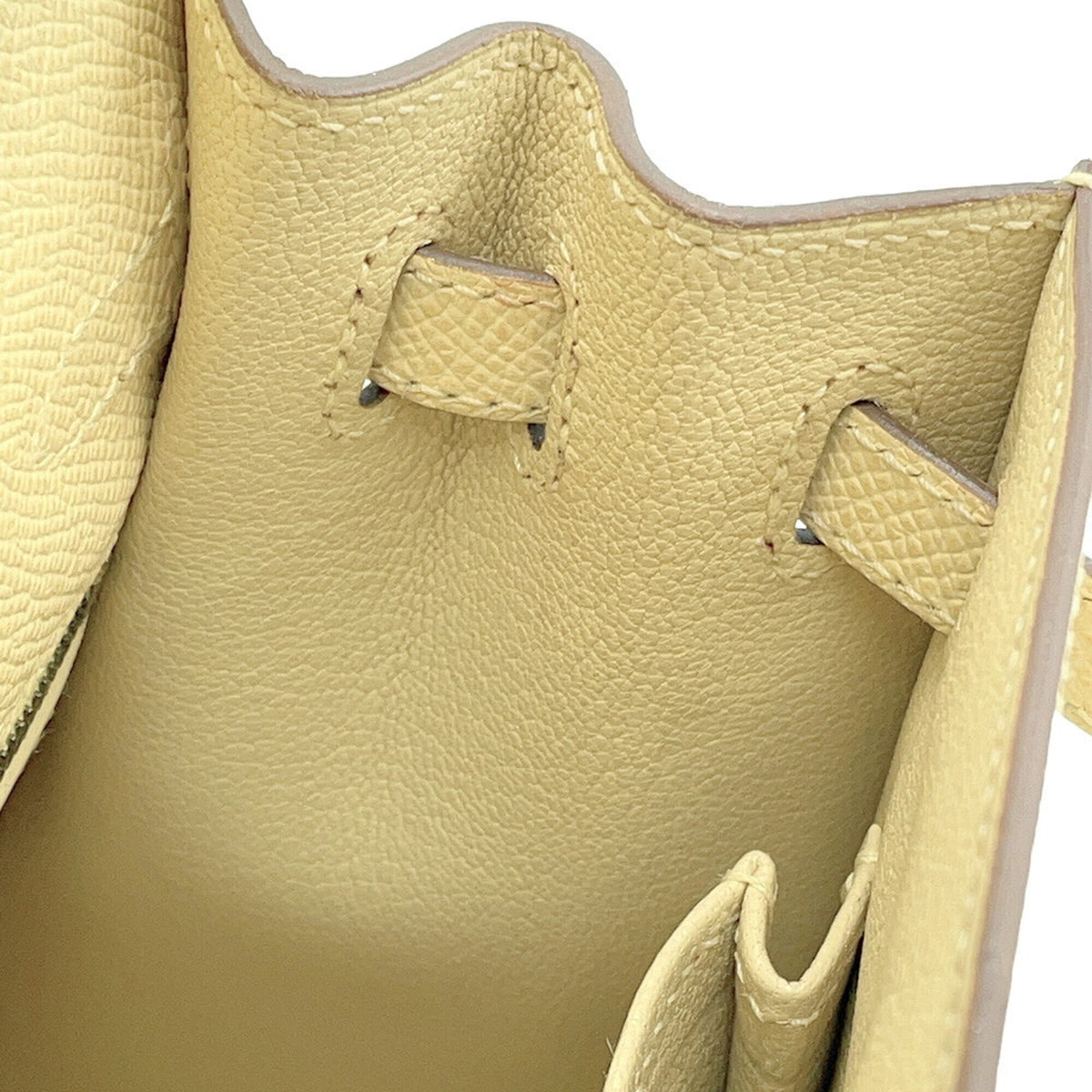 Hermes Kelly Jaune Epsom Leather Handbag (Pre-Owned)