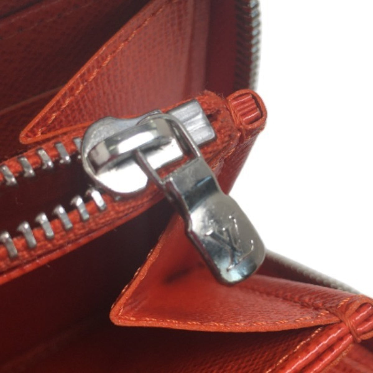Louis Vuitton Epi Orange Epi Leather Long Wallet (Bi-Fold) (Pre-Owned)