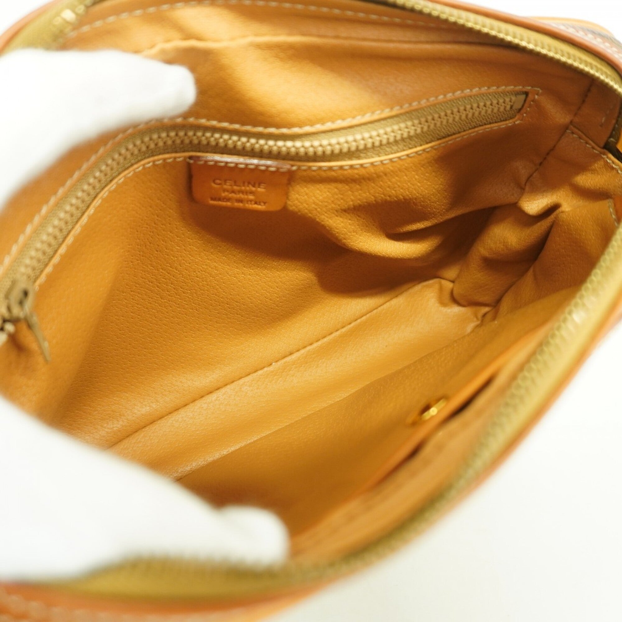 Celine Brown Pvc Clutch Bag (Pre-Owned)