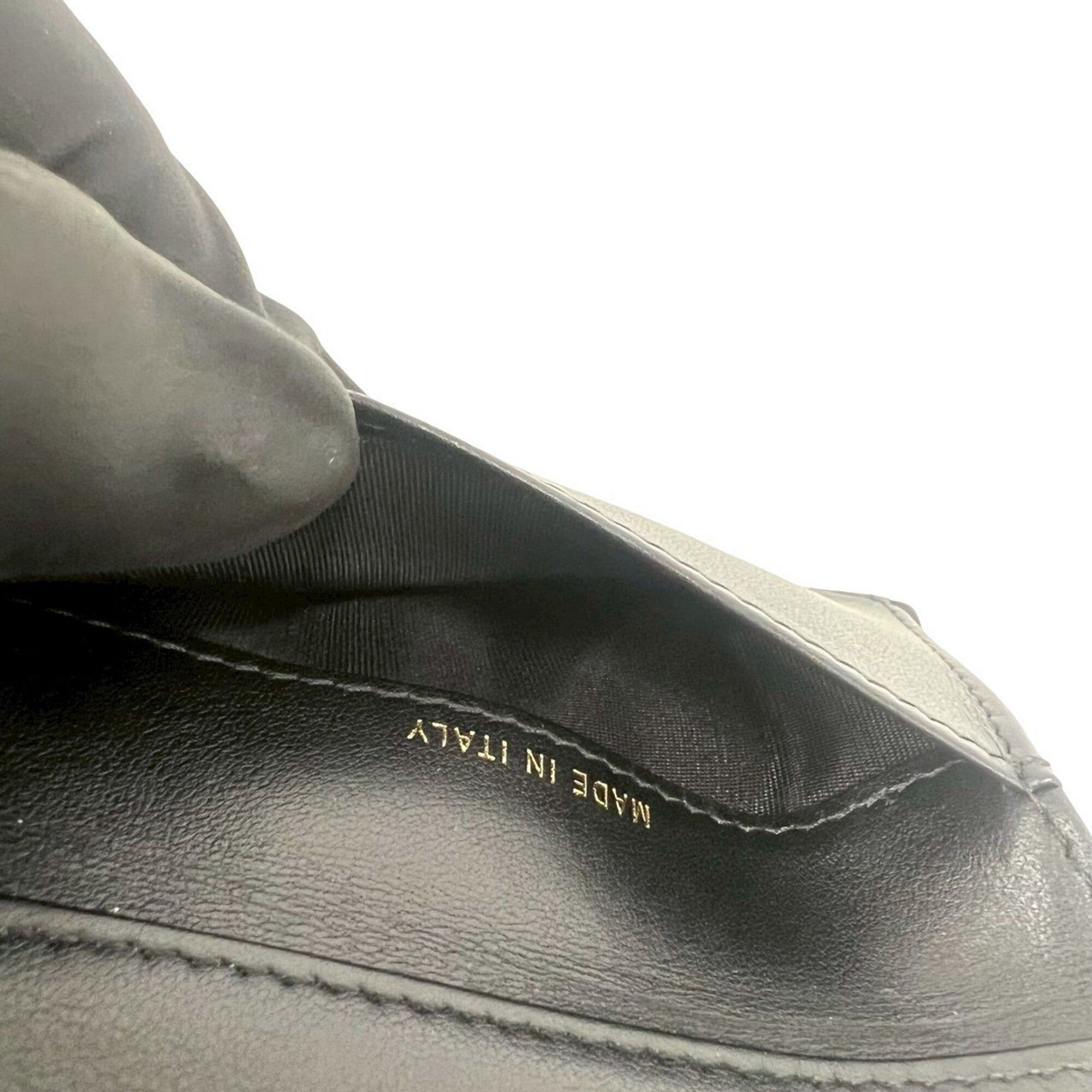 Chanel Black Grained Calfskin Wallet (Tri-Fold) (Pre-Owned)