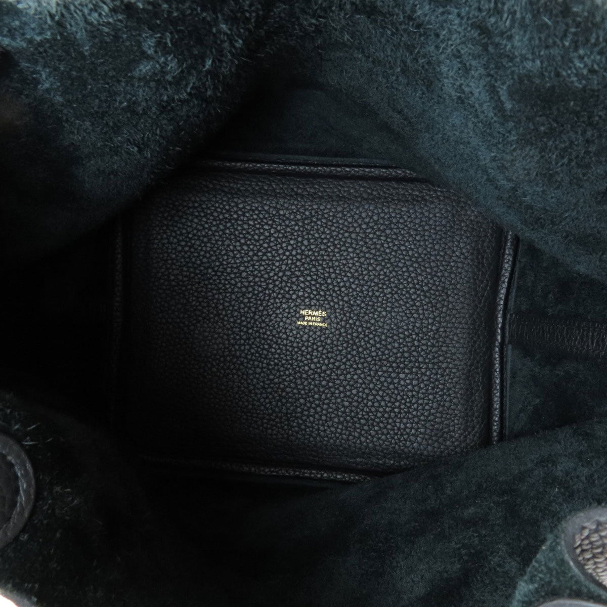 Hermes Picotin Black Taurillon Clemence Leather Handbag (Pre-Owned)