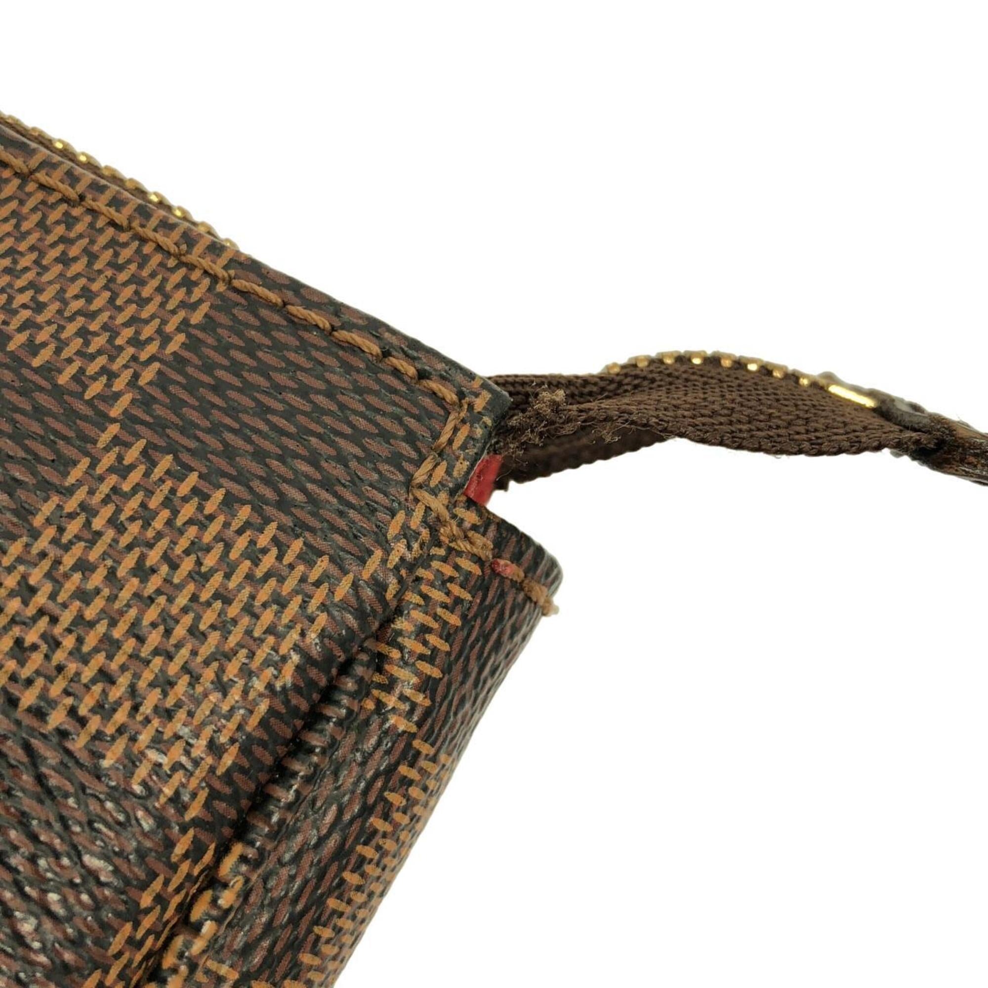 Louis Vuitton Damier Damier Canvas Ebene Damier Canvas Pochette Pouch (Pre-Owned)
