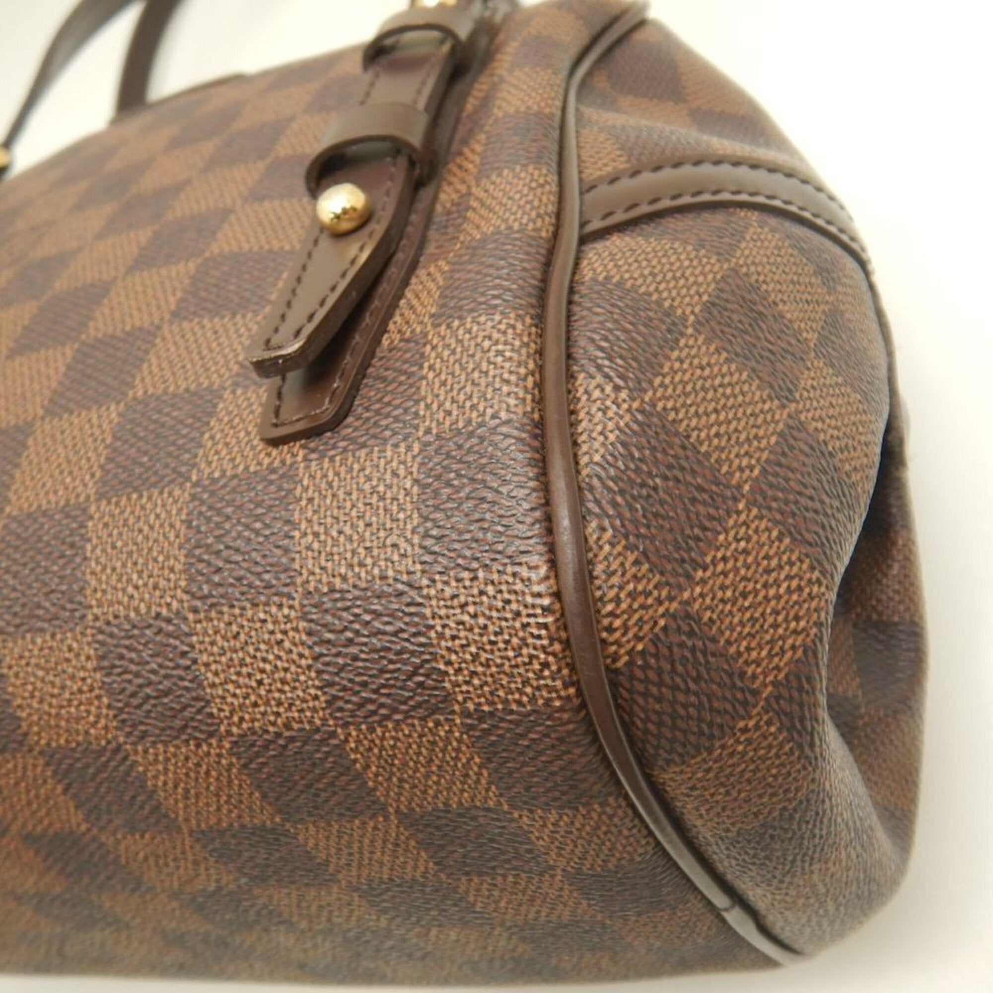 Louis Vuitton Damier Canvas Ebene Damier Canvas Shoulder Bag (Pre-Owned)
