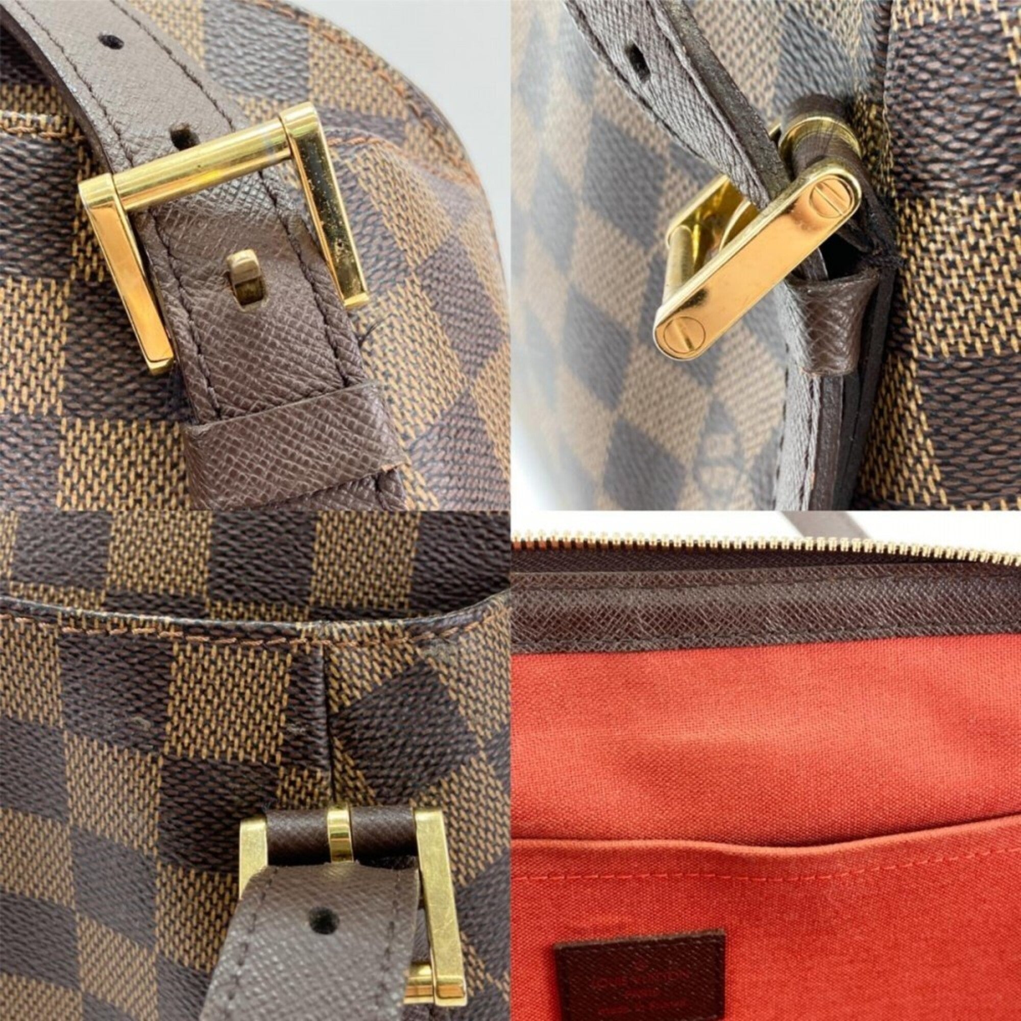 Louis Vuitton Beige Brown Damier Canvas Shoulder Bag (Pre-Owned)