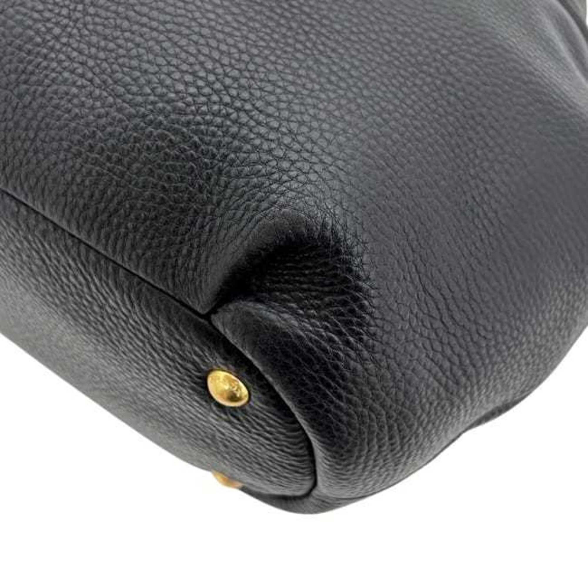 Prada Black Nero Leather Tote Bag (Pre-Owned)
