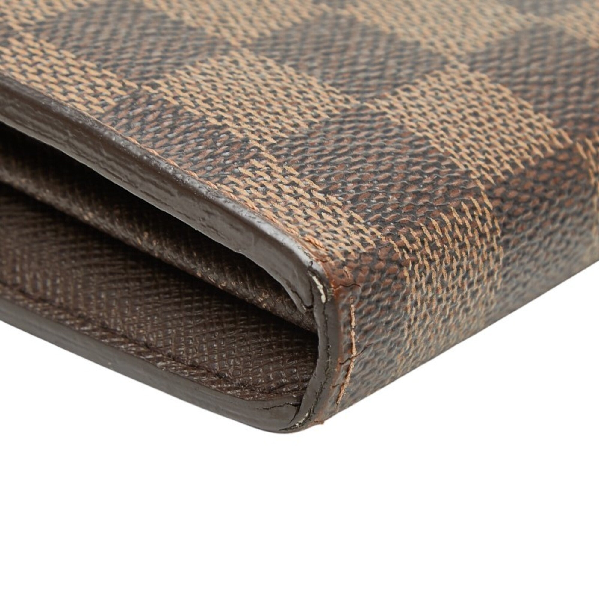 Louis Vuitton Brown Pvc Leather Long Wallet (Bi-Fold) (Pre-Owned)