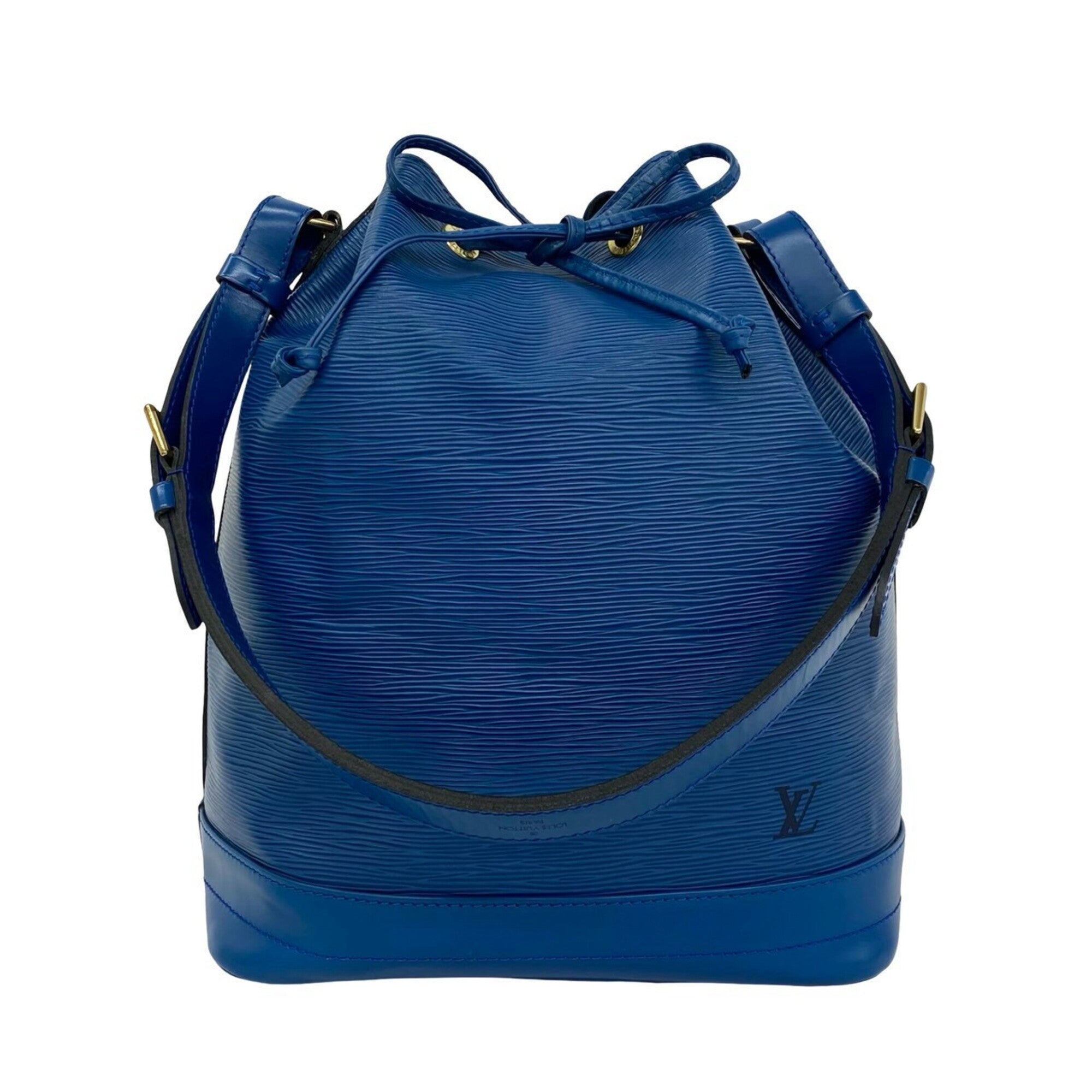 Louis Vuitton Blue Leather Shoulder Bag (Pre-Owned)