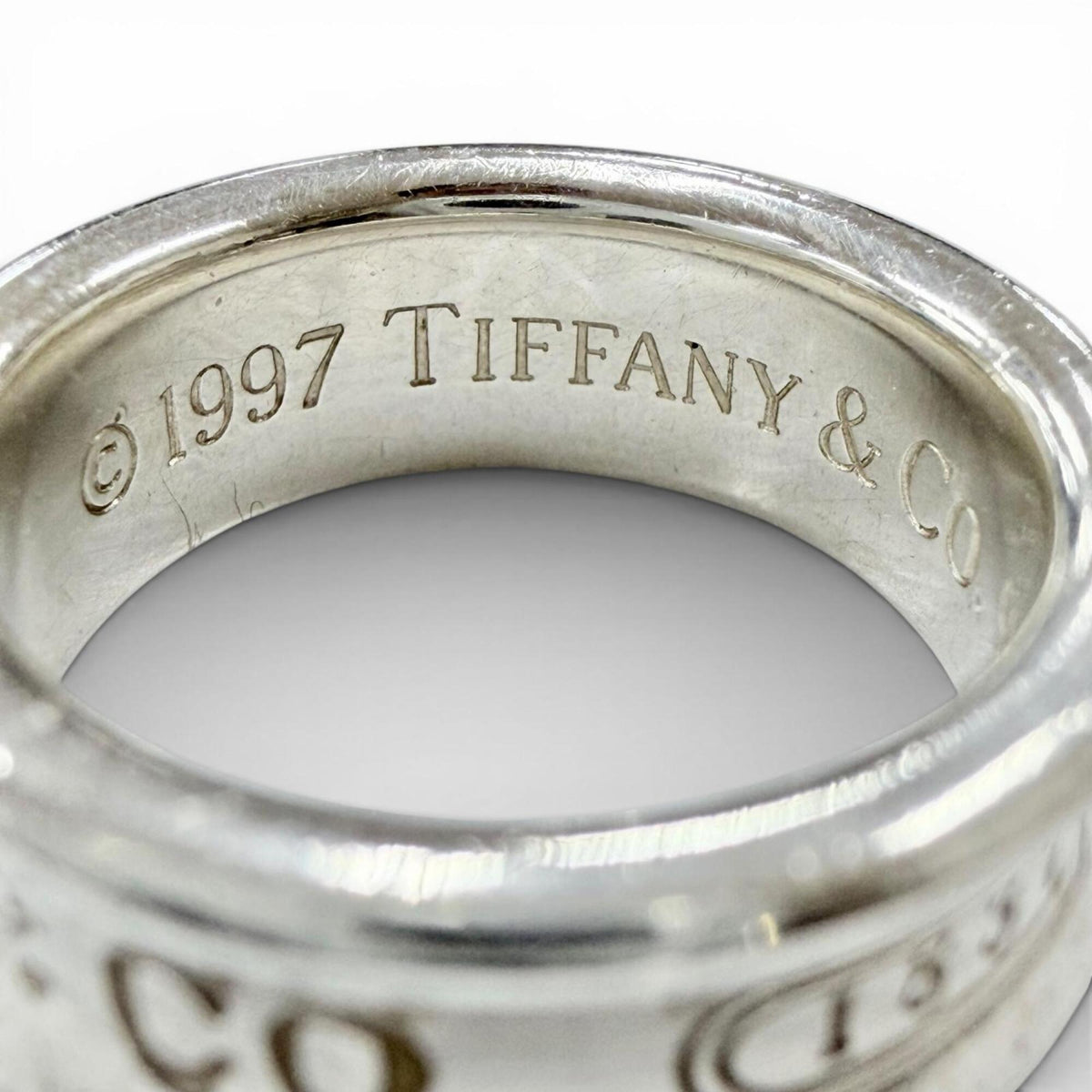 Tiffany Silver Silver 925 Band Ring (Pre-Owned)