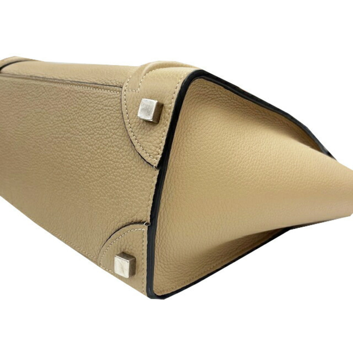 Celine Grayish Leather Handbag Tote Bag (Pre-Owned)