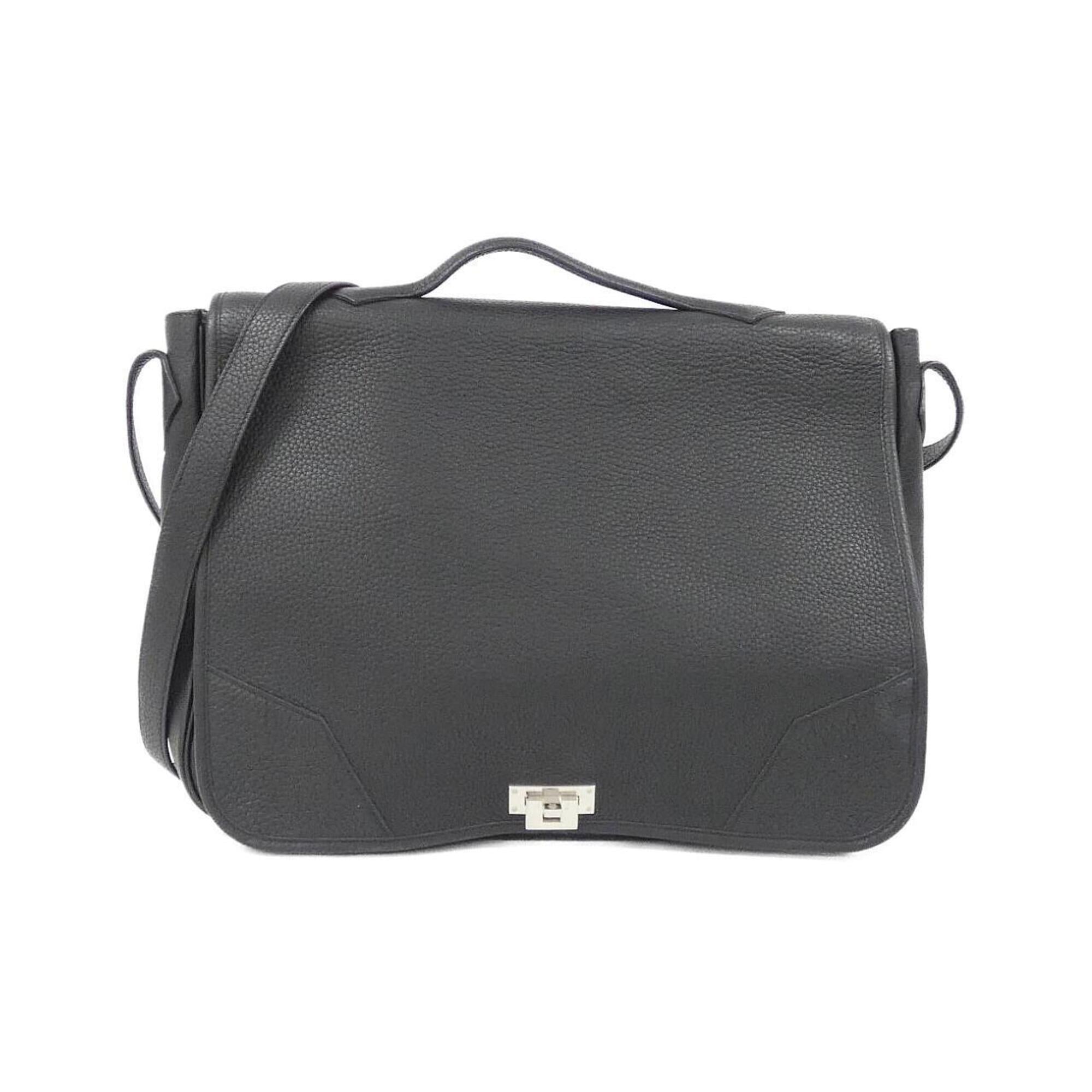 Hermes Black Taurillon Clemence Leather Handbag (Pre-Owned)