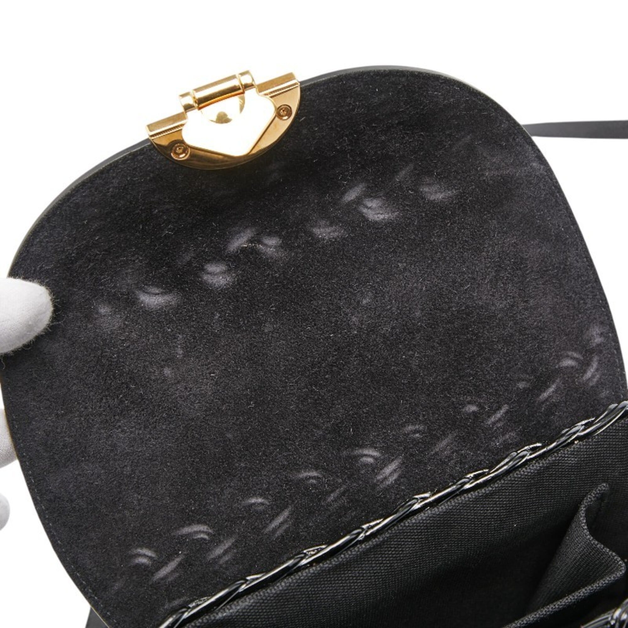 Miu Miu Black Leather Wisteria Vine Shoulder Bag (Pre-Owned)
