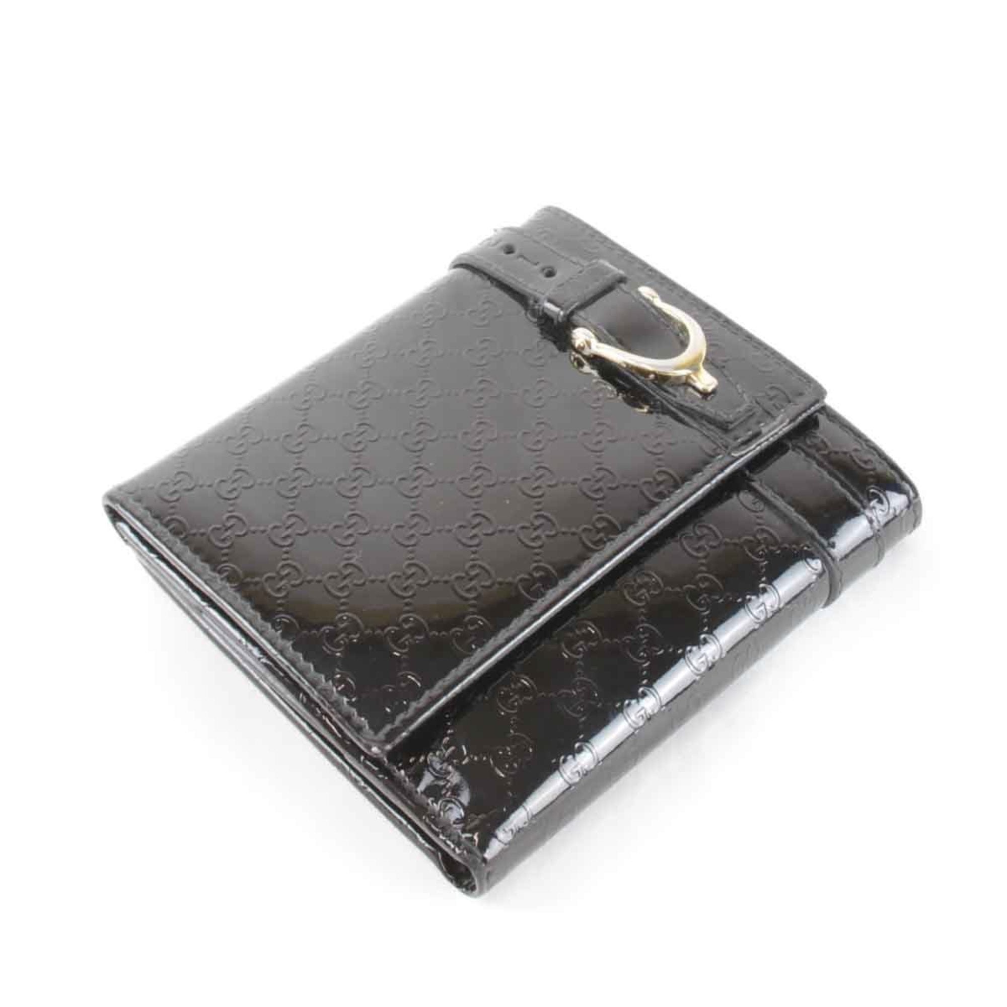 Gucci Black Patent Leather Wallet (Bi-Fold) (Pre-Owned)