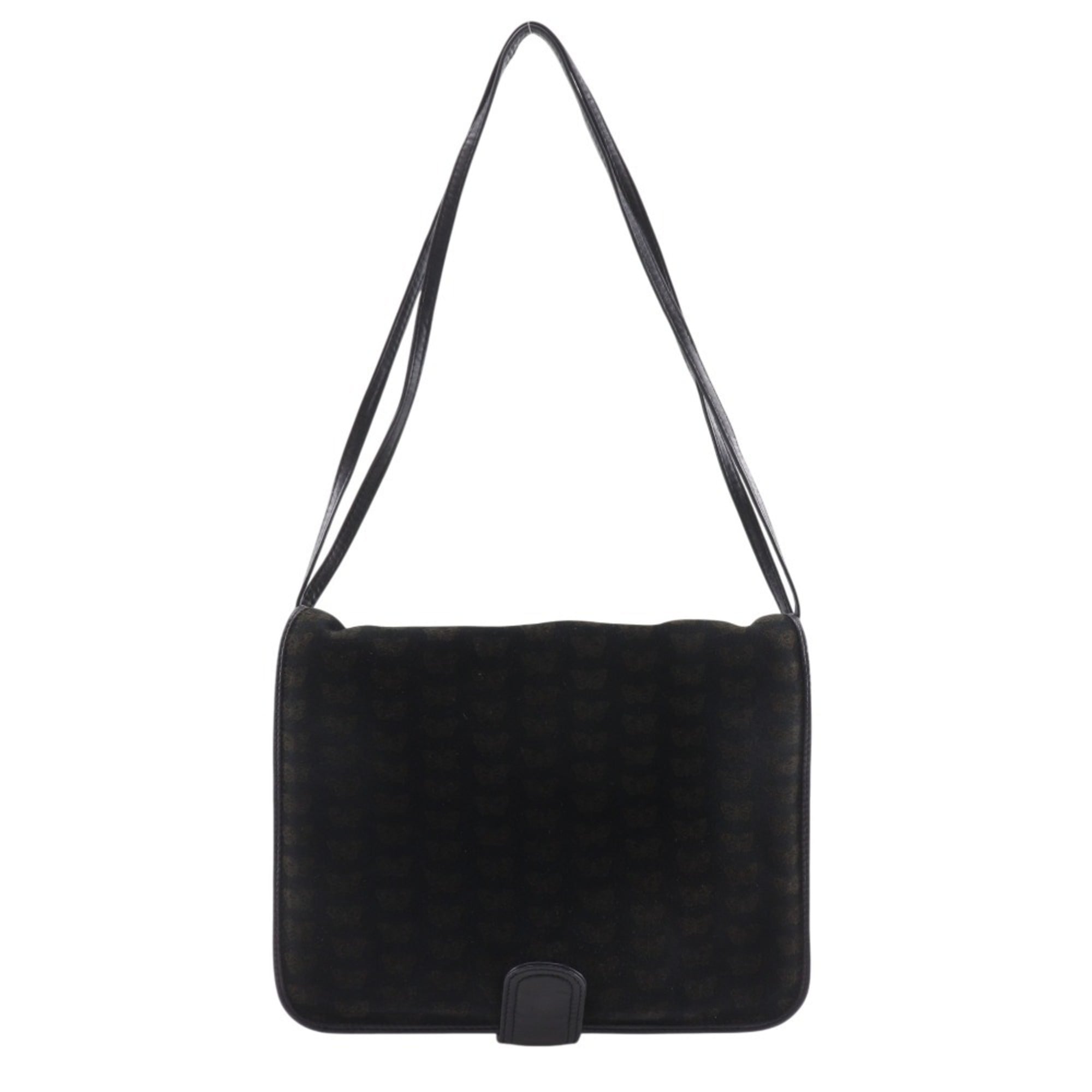 Bottega Veneta Black Suede Shoulder Bag Tote Bag (Pre-Owned)