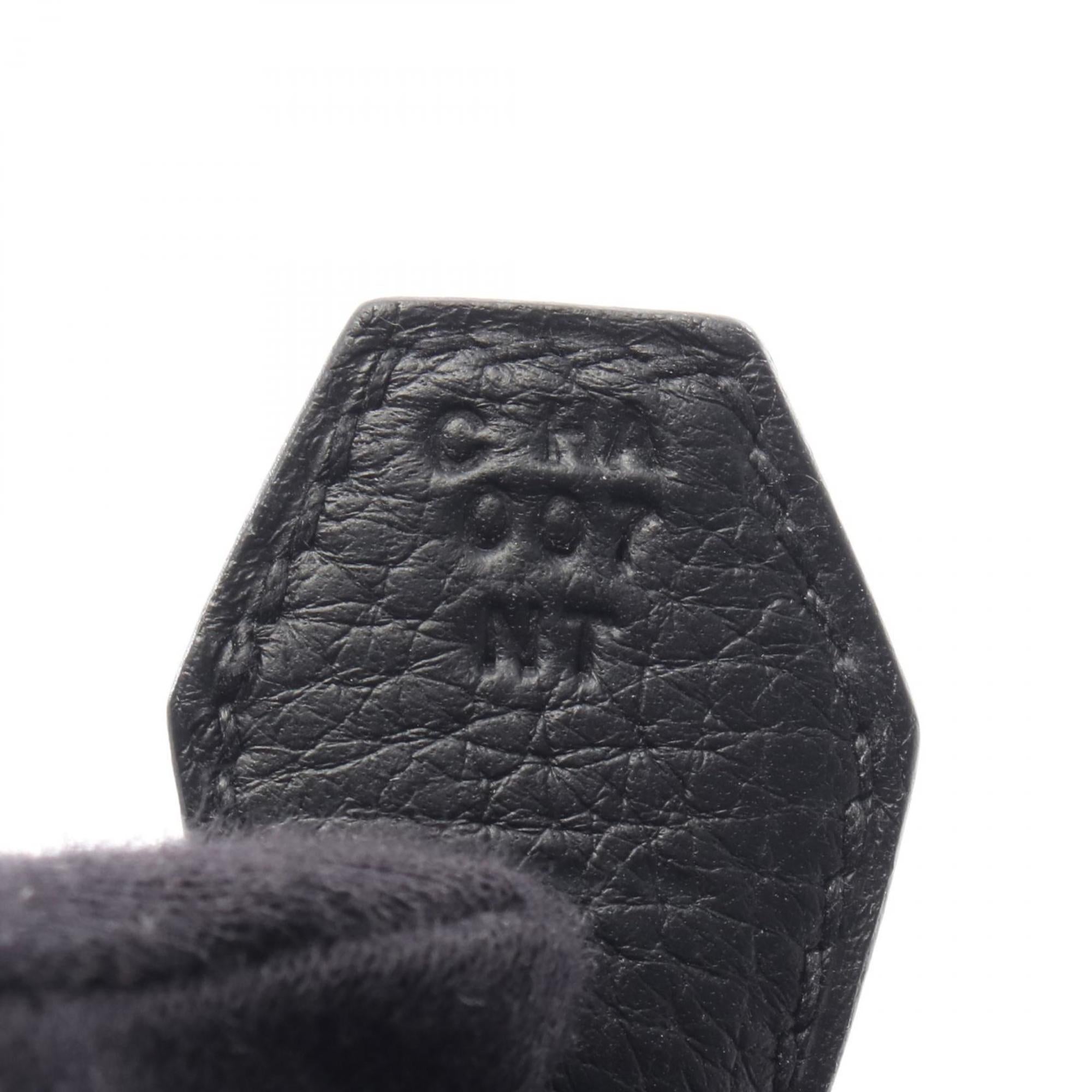 Hermes Black Taurillon Clemence Leather Handbag (Pre-Owned)