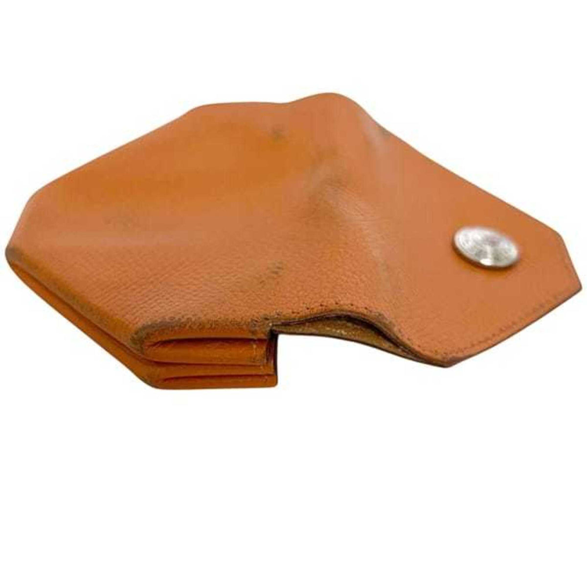 Hermes Orange Leather Epsom Leather Coin Purse/Coin Case (Pre-Owned)