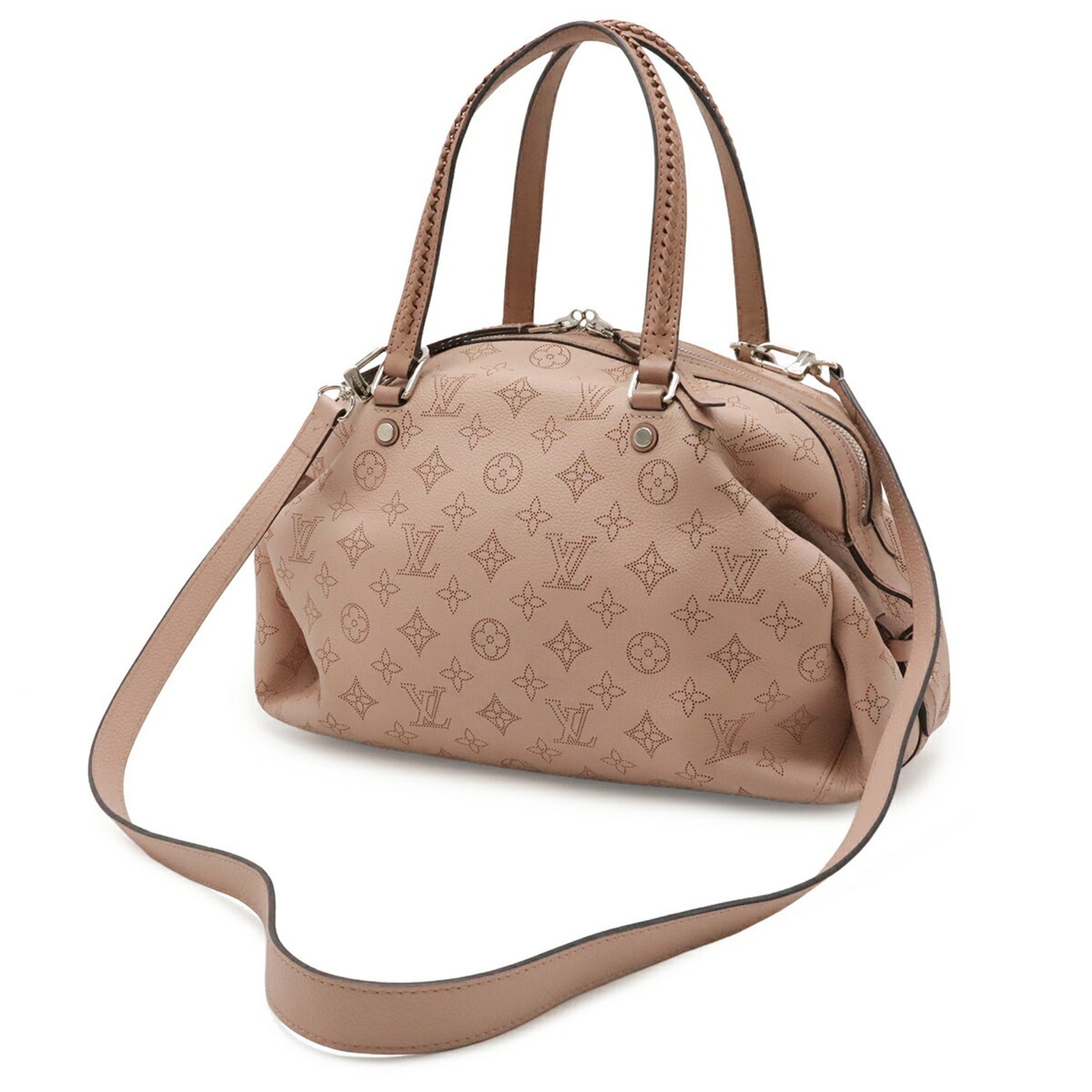 Louis Vuitton Mahina Magnolia Mahina Leather Handbag Shoulder Bag (Pre-Owned)